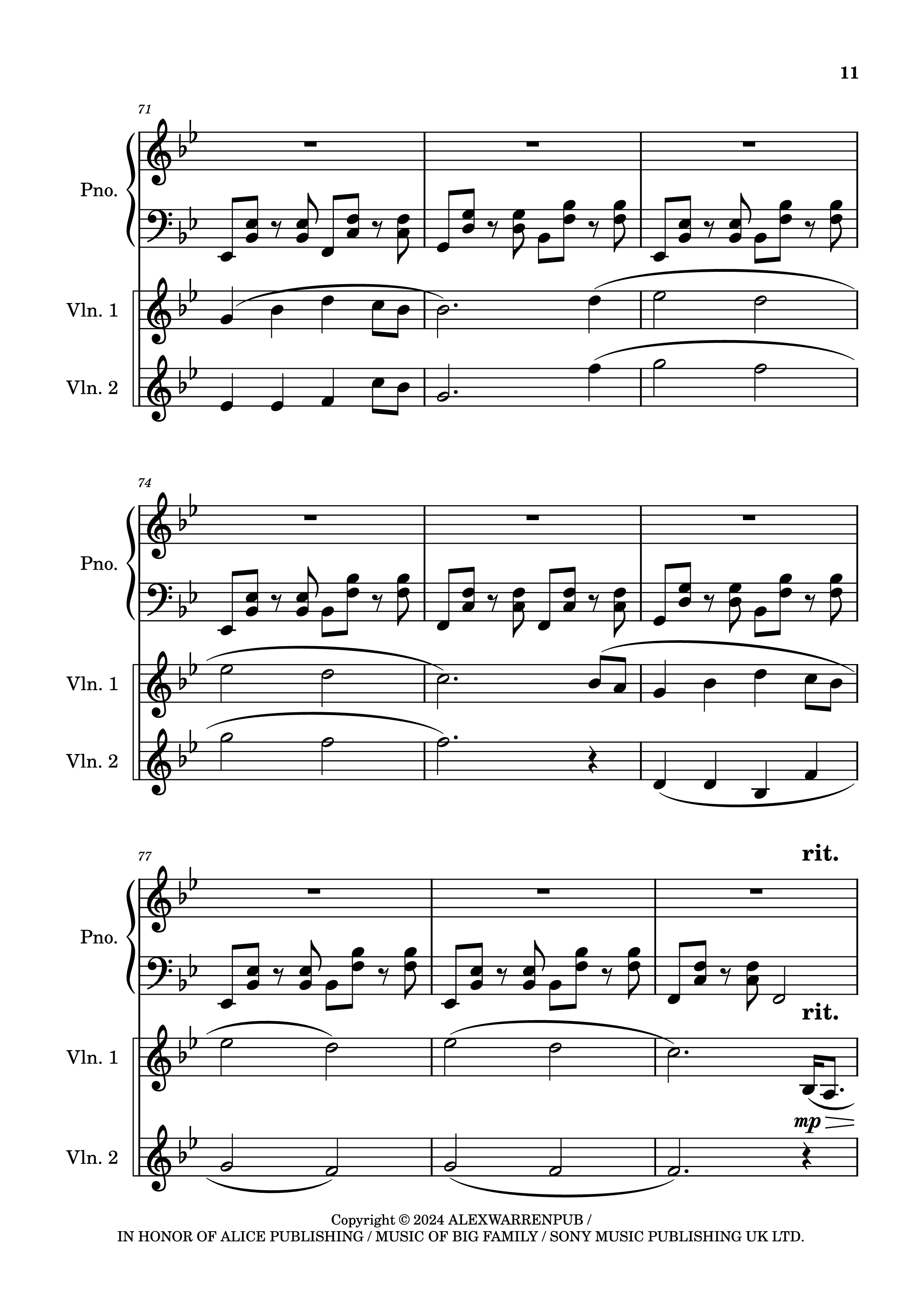 Trang 11 của Sheet nhạc PDF Piano bài hát Carry You Home Piano - Arranged by Madeline Stratford
