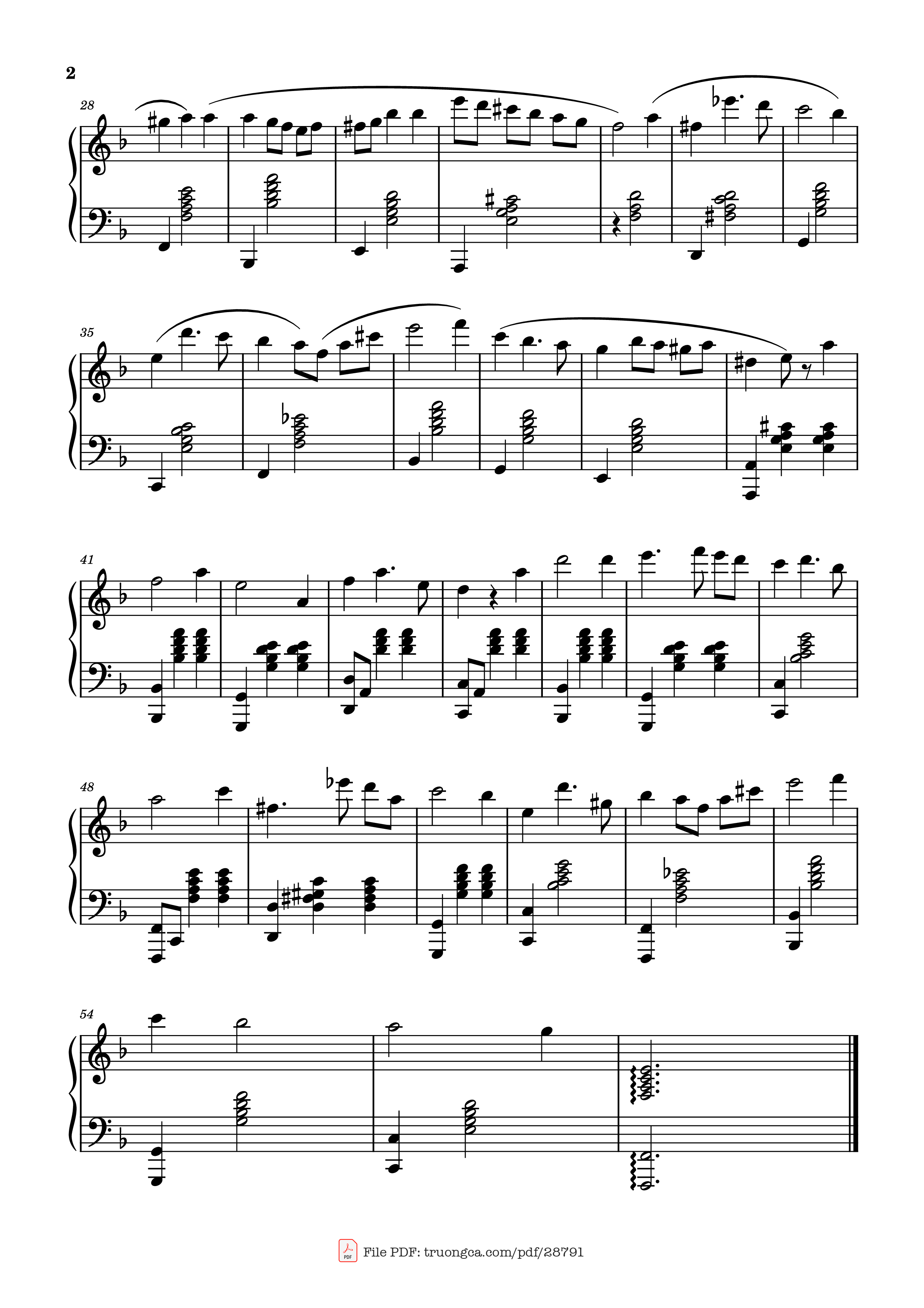 Trang 2 của Sheet nhạc PDF Piano bài hát Weaved Piano Transcription - Sebastian Reuten