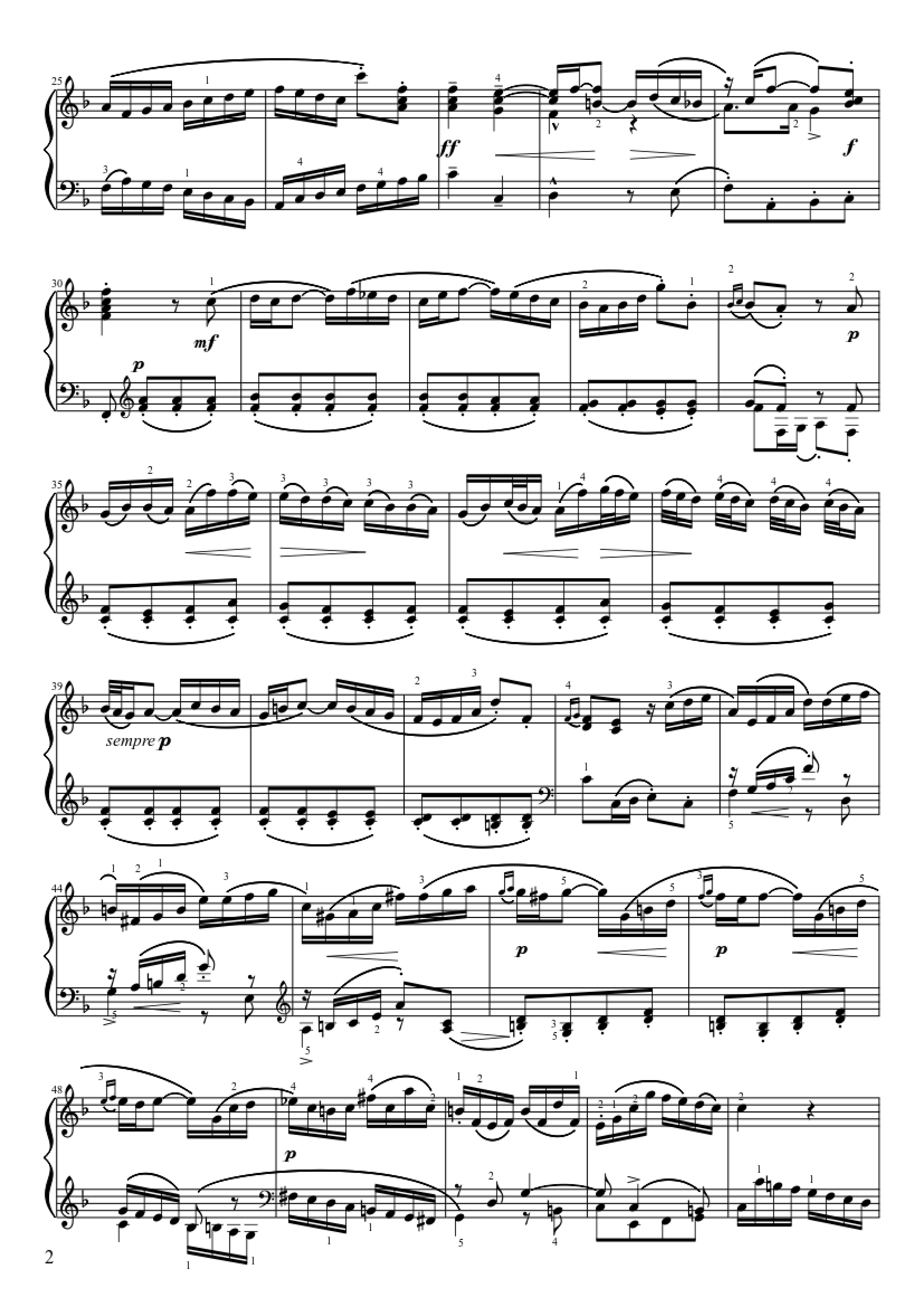 Trang 2 của Sheet nhạc PDF Piano bài hát Italienisches Konzert Piano - Jose Duran