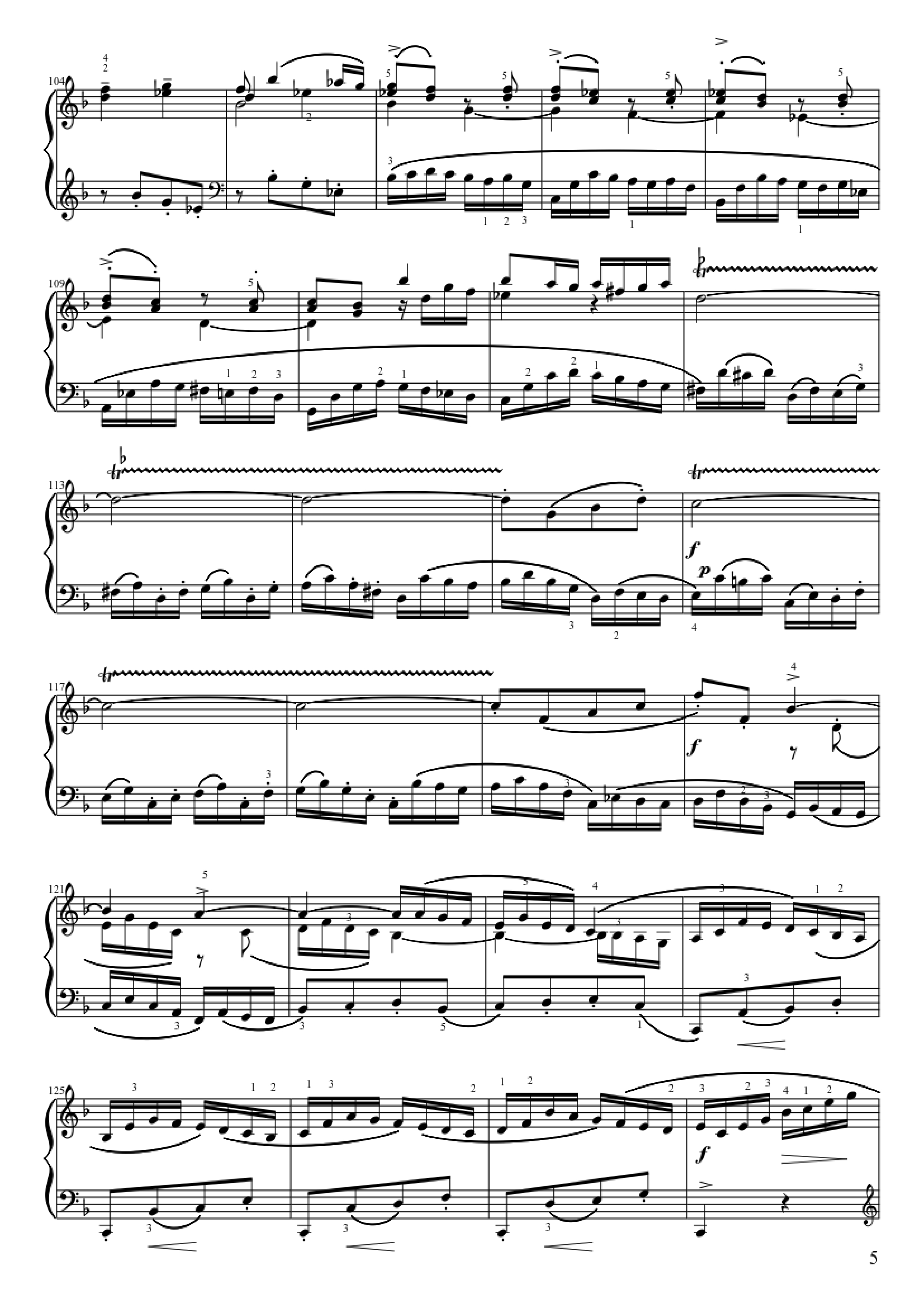 Trang 5 của Sheet nhạc PDF Piano bài hát Italienisches Konzert Piano - Jose Duran