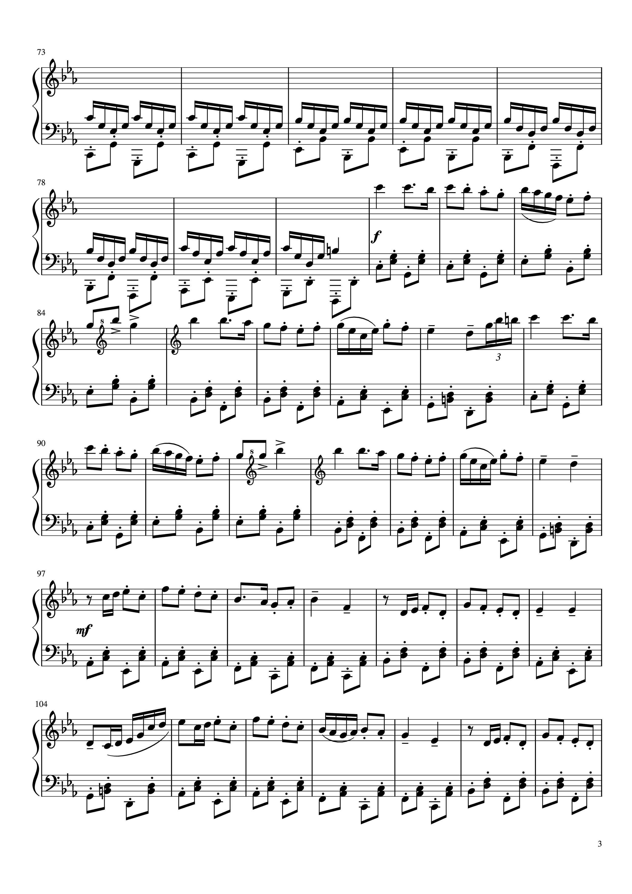 Trang 3 của Sheet nhạc PDF Piano bài hát Bad Piggies Theme Piano - Ilmari Hakkola Arr: Anders Thue