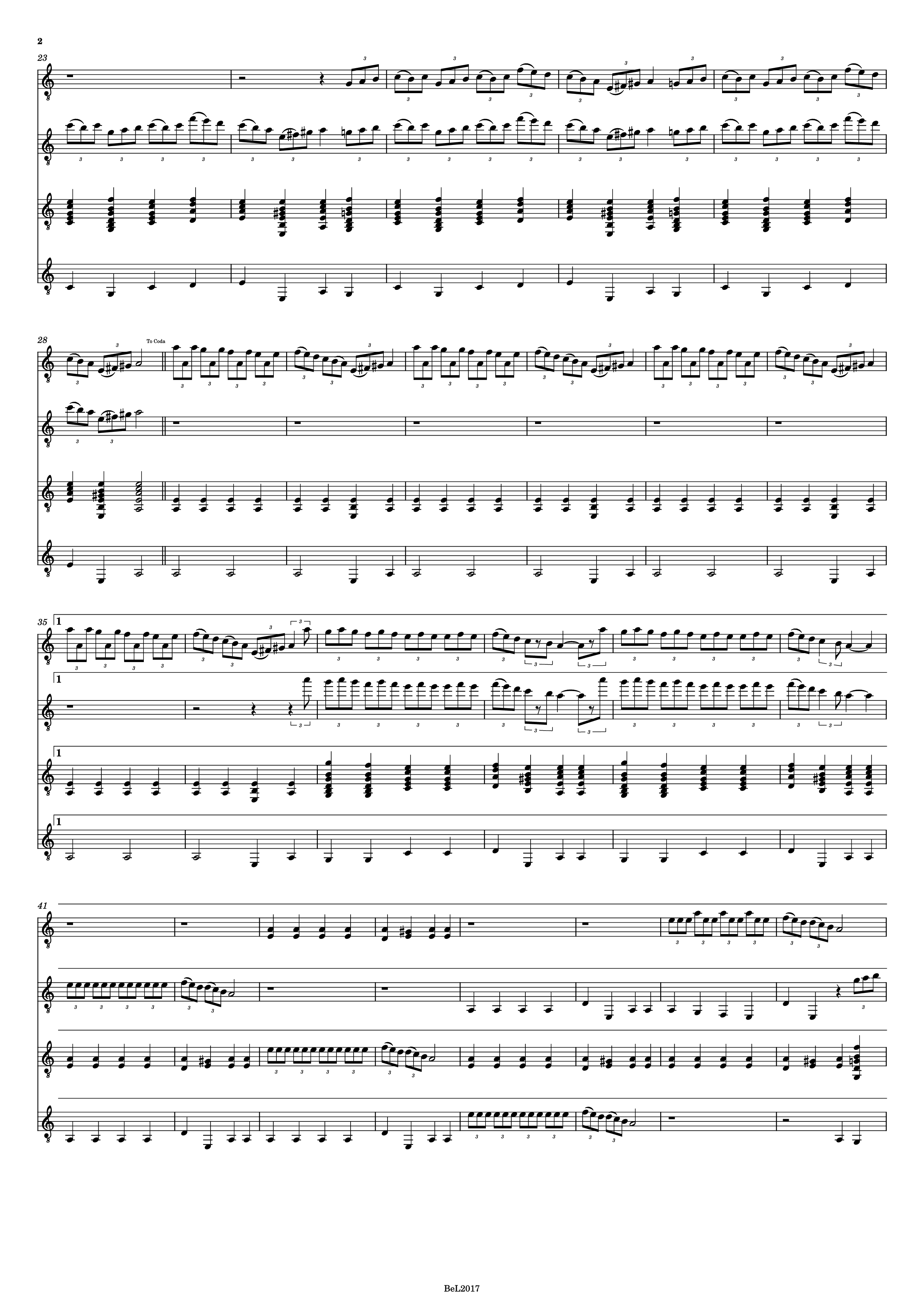 Trang 2 của Sheet nhạc PDF Piano bài hát Fiesta - Tarantella Piano - Based on a composition of H. Salina