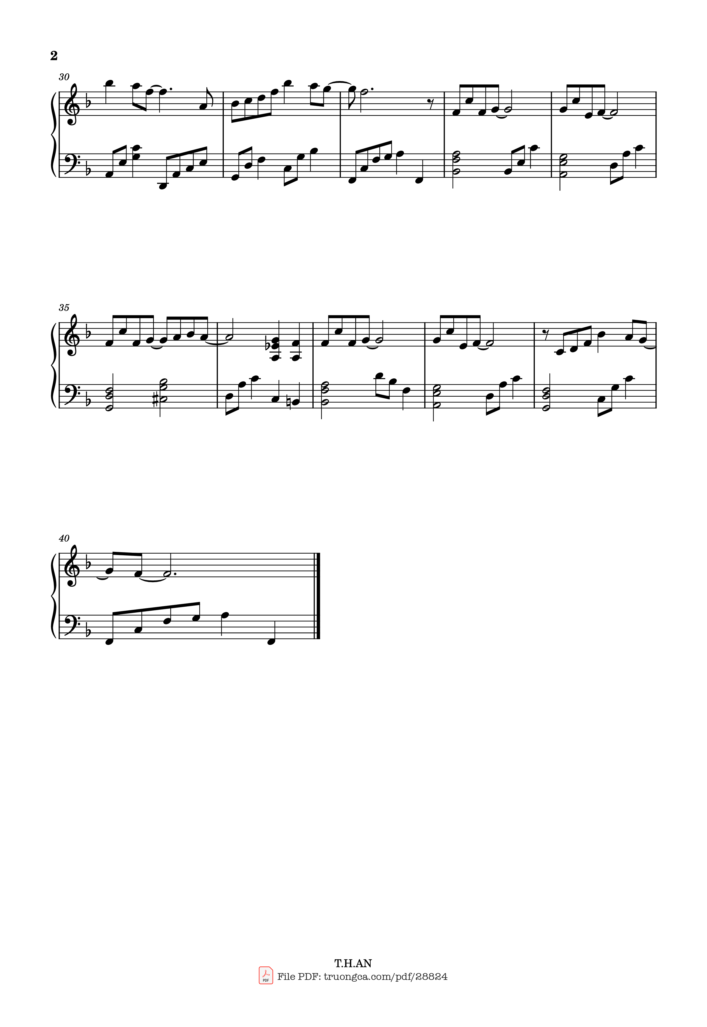 Trang 2 của Sheet nhạc PDF Piano bài hát Có Hẹn Với Thanh Xuân Piano - MONSTAR