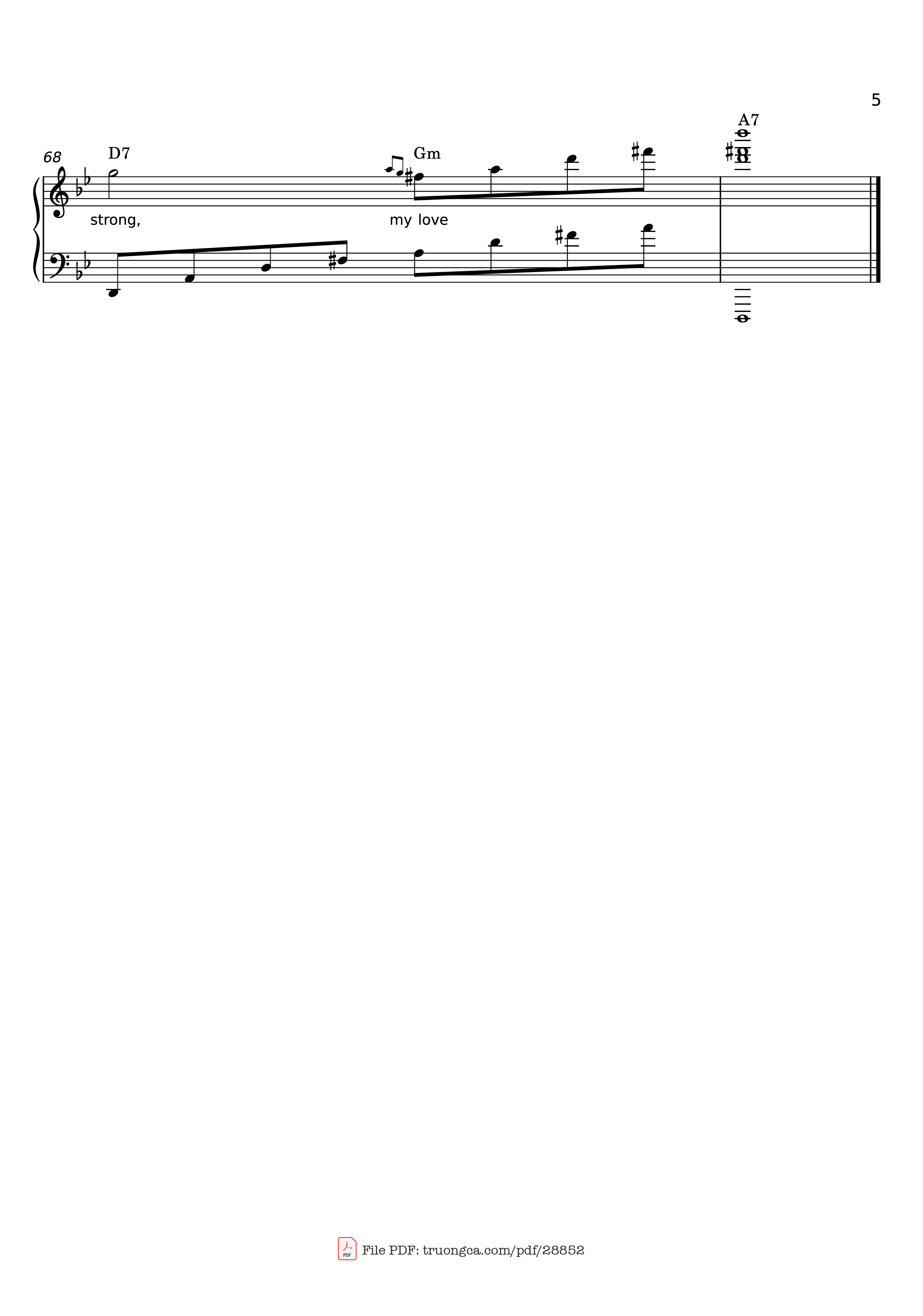 Trang 5 của Sheet nhạc PDF Piano bài hát You