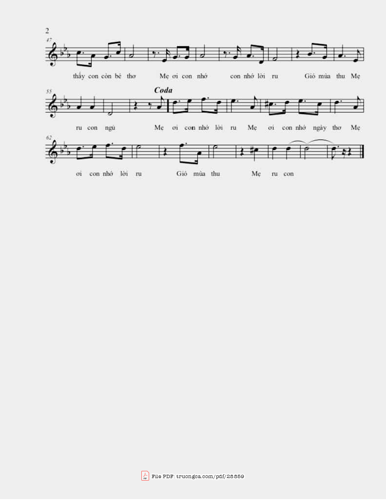 Như nước biển Đông không bao giờ cạn Như những cánh rừng còn mãi màu xanh, Trang 2