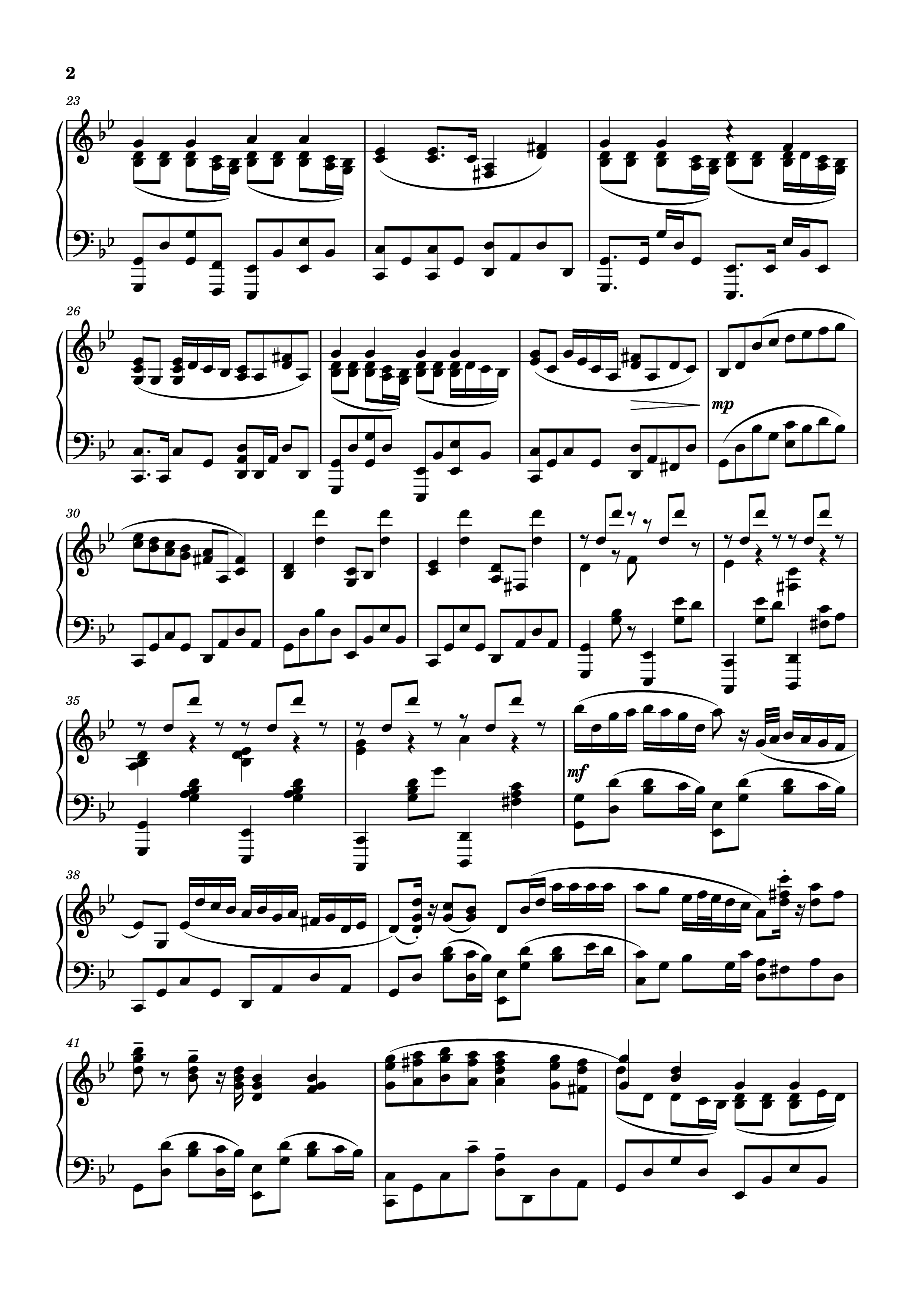 Trang 2 của Sheet nhạc PDF Piano bài hát Old Lumière - Révérence Piano - Lorien Testard
