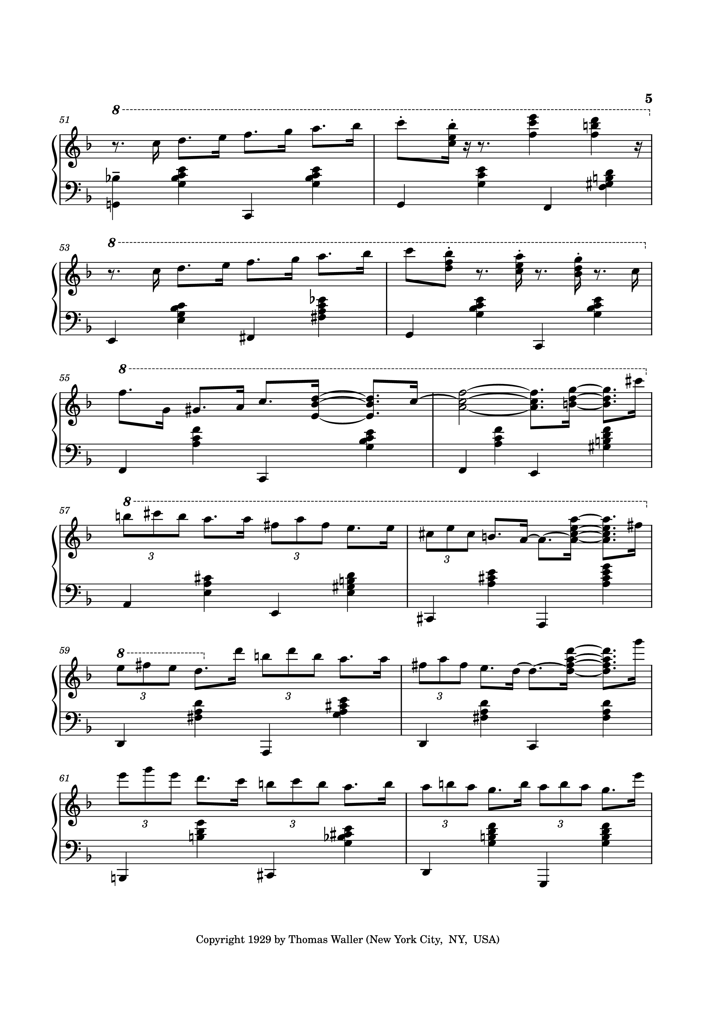 Trang 5 của Sheet nhạc PDF bài hát Handful of Keys Piano - UrFavRagtimeGuy 