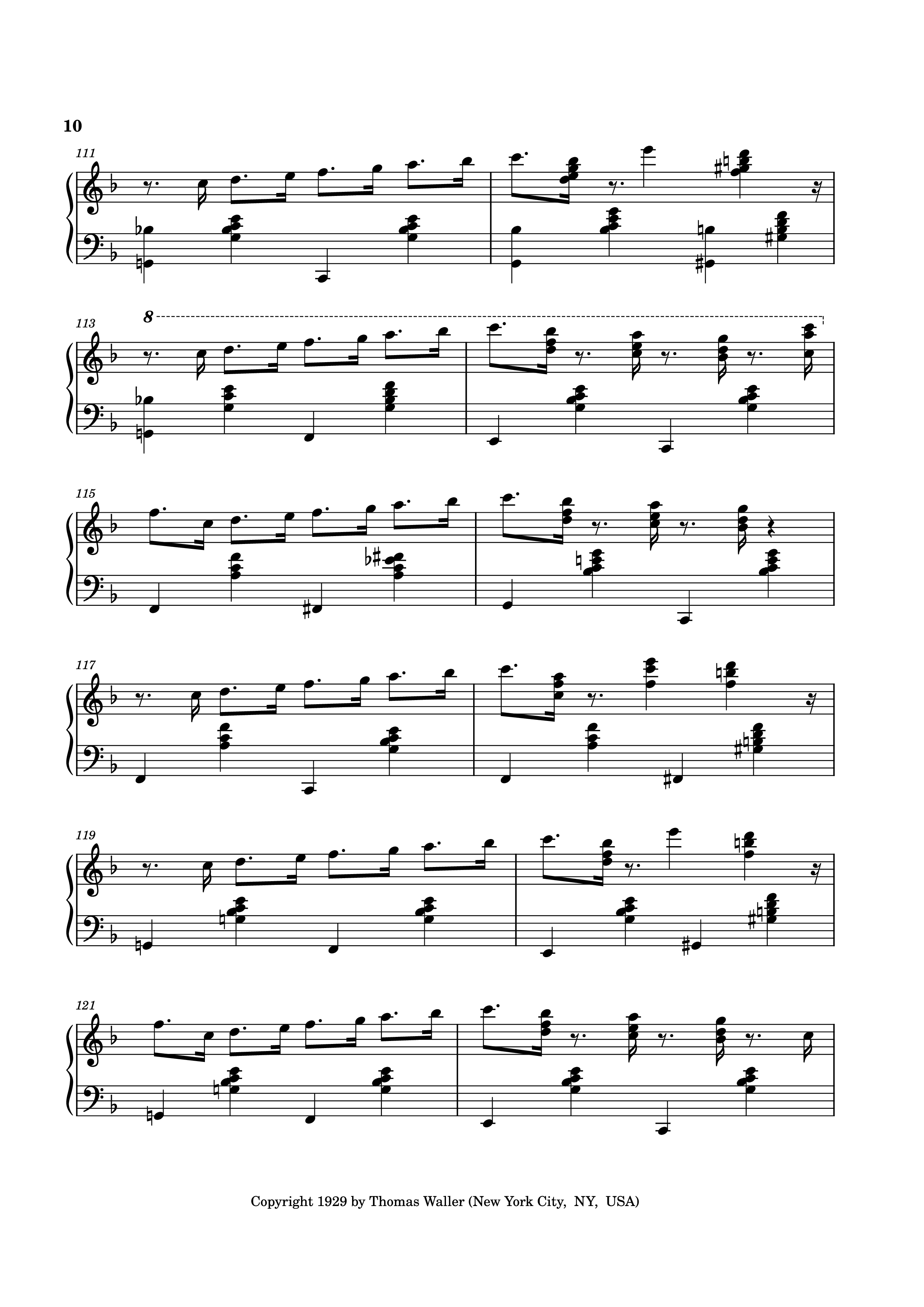 Trang 10 của Sheet nhạc PDF bài hát Handful of Keys Piano - UrFavRagtimeGuy 