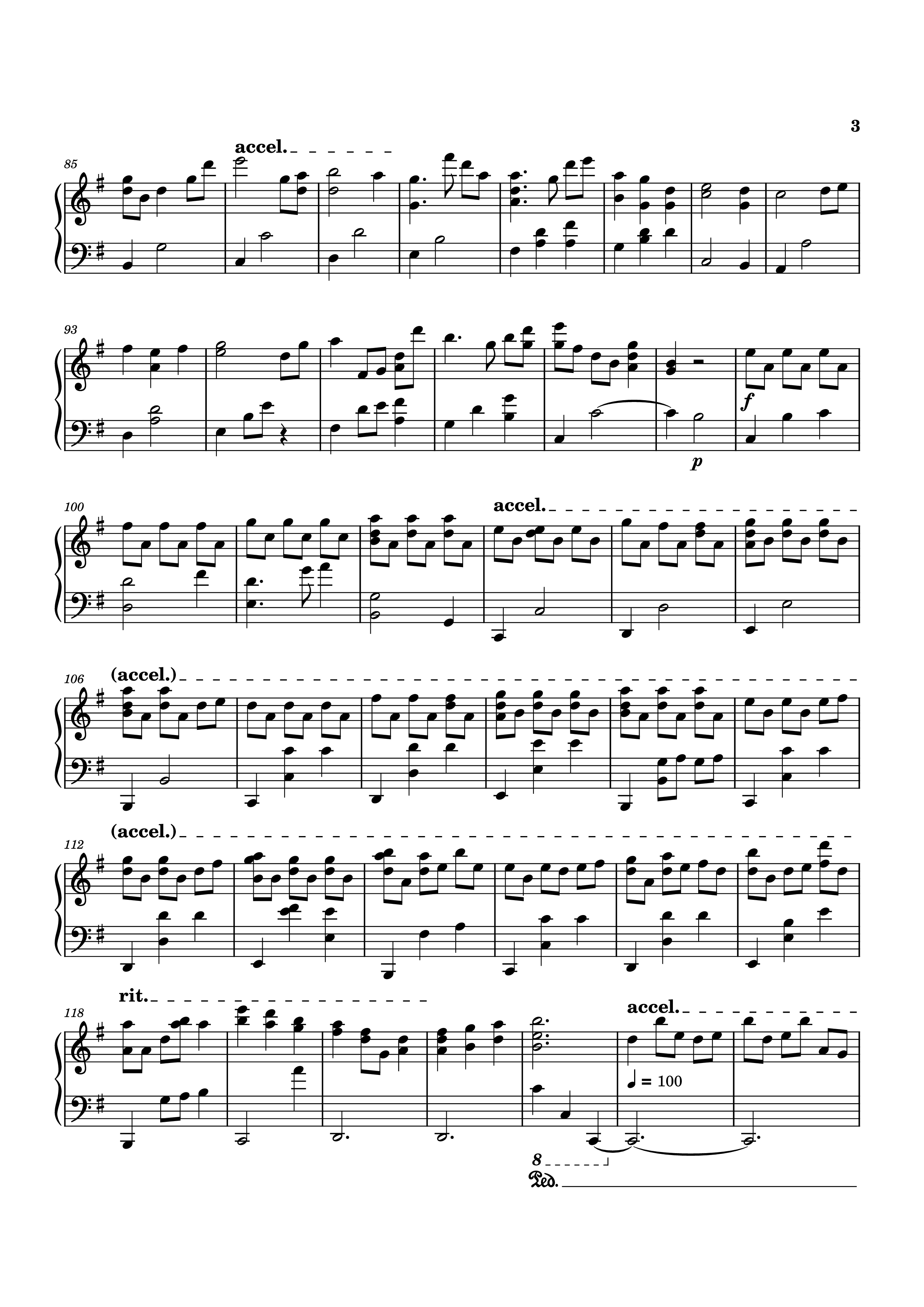 Trang 3 của Sheet nhạc PDF Piano bài hát FINAL ONE Piano - Composed by: Haruka Nakamura