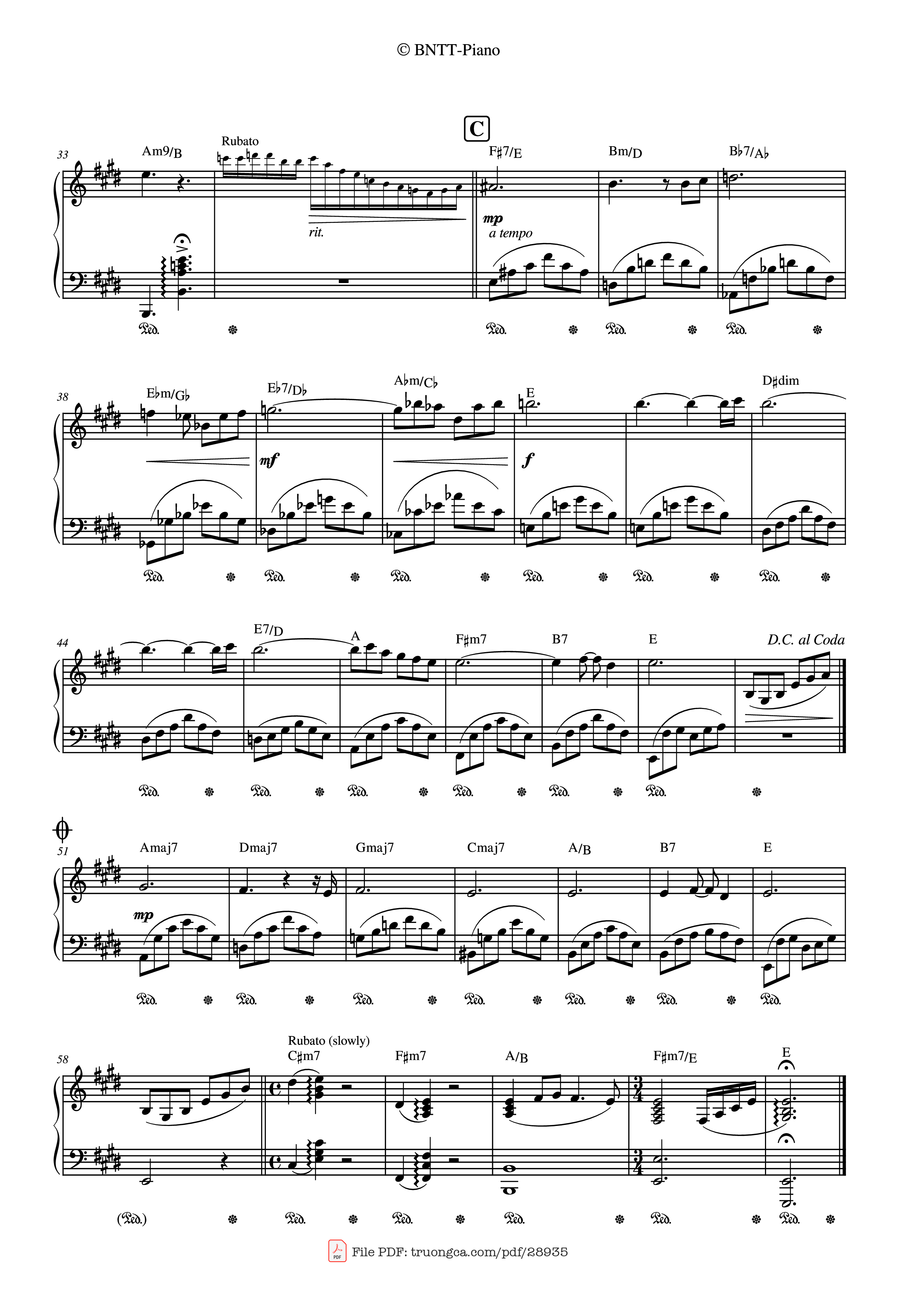 Trang 2 của Sheet nhạc PDF Piano bài hát Cavatina (The deer hunter) Piano - STANLEY MYERS