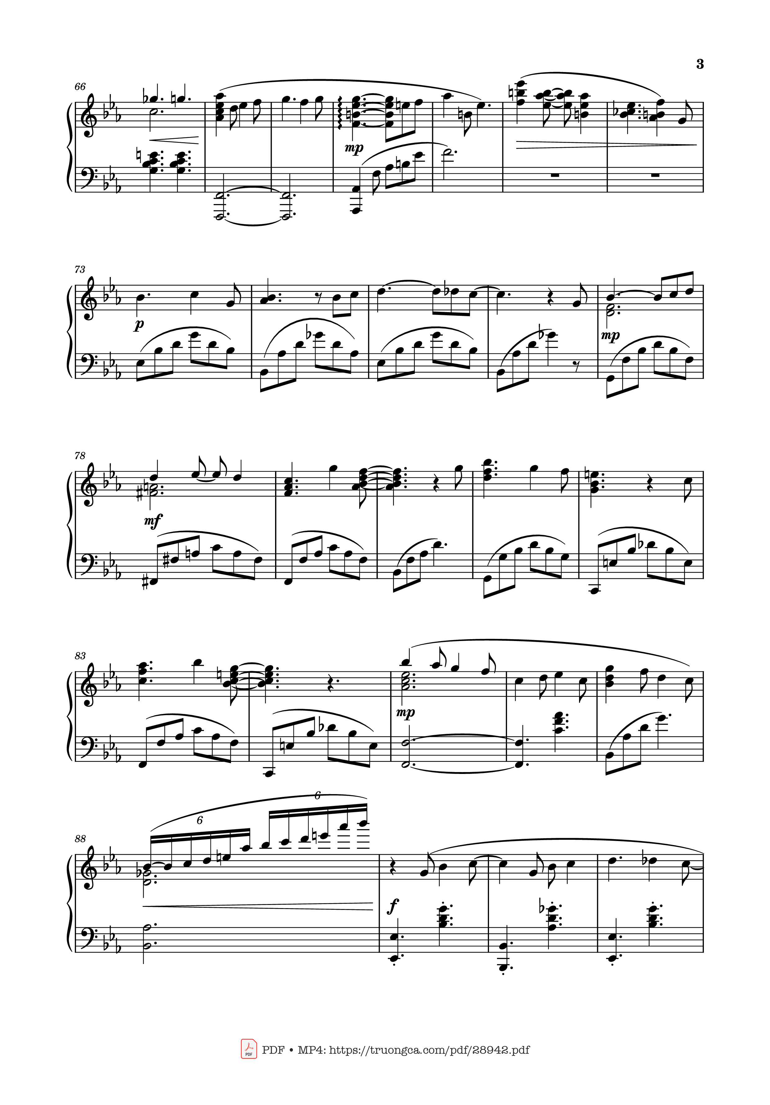 Trang 3 của Sheet nhạc PDF bài hát Valentine - Laufey sheet Piano - Piano Arrangement by Tuan-Anh Le