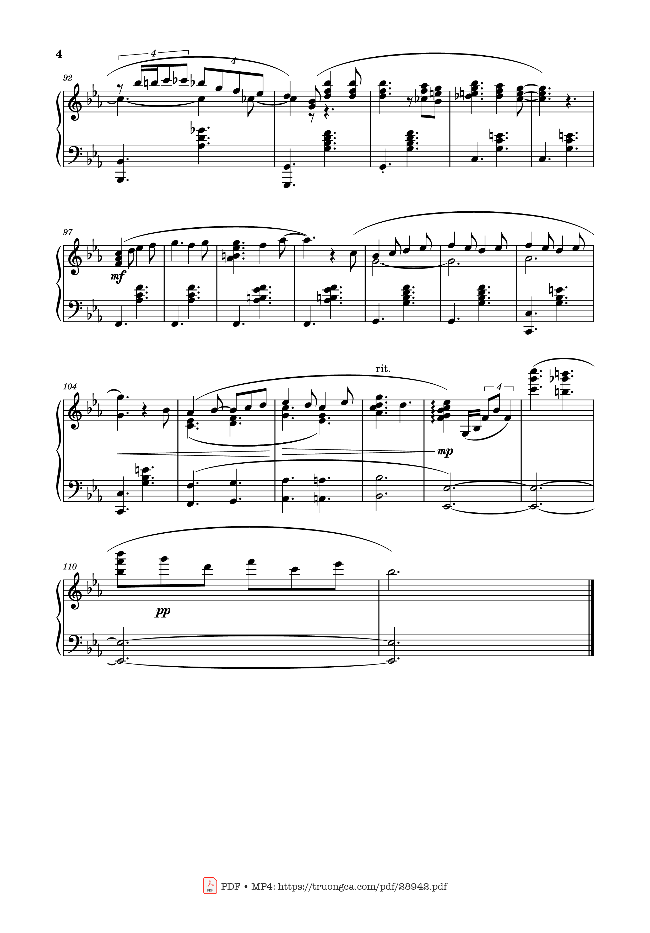 Trang 4 của Sheet nhạc PDF bài hát Valentine - Laufey sheet Piano - Piano Arrangement by Tuan-Anh Le