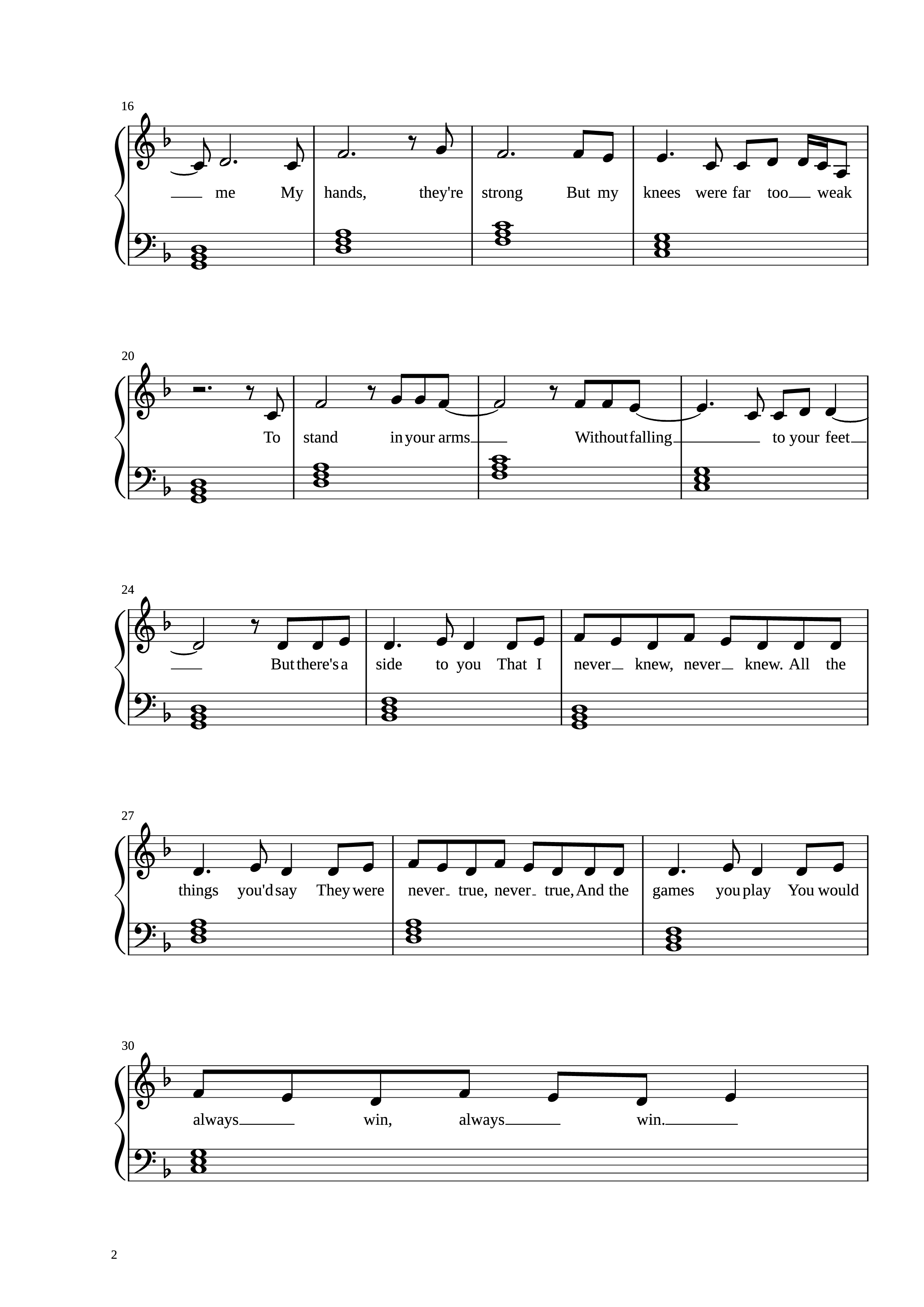 Trang 2 của Sheet nhạc PDF Piano bài hát Set Fire To The Rain Piano - Adele