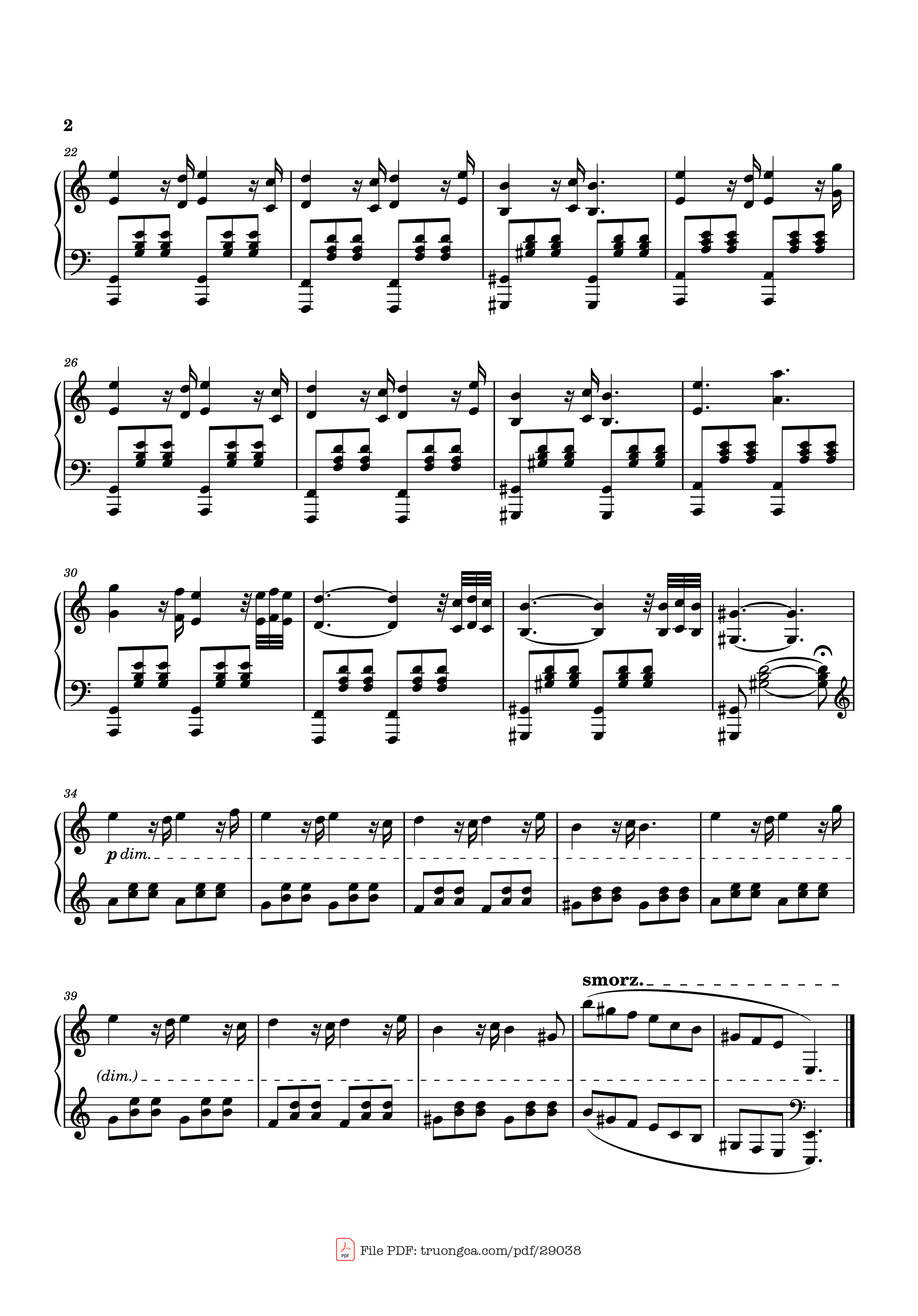 Trang 2 của Sheet nhạc PDF Piano bài hát A SHADOW