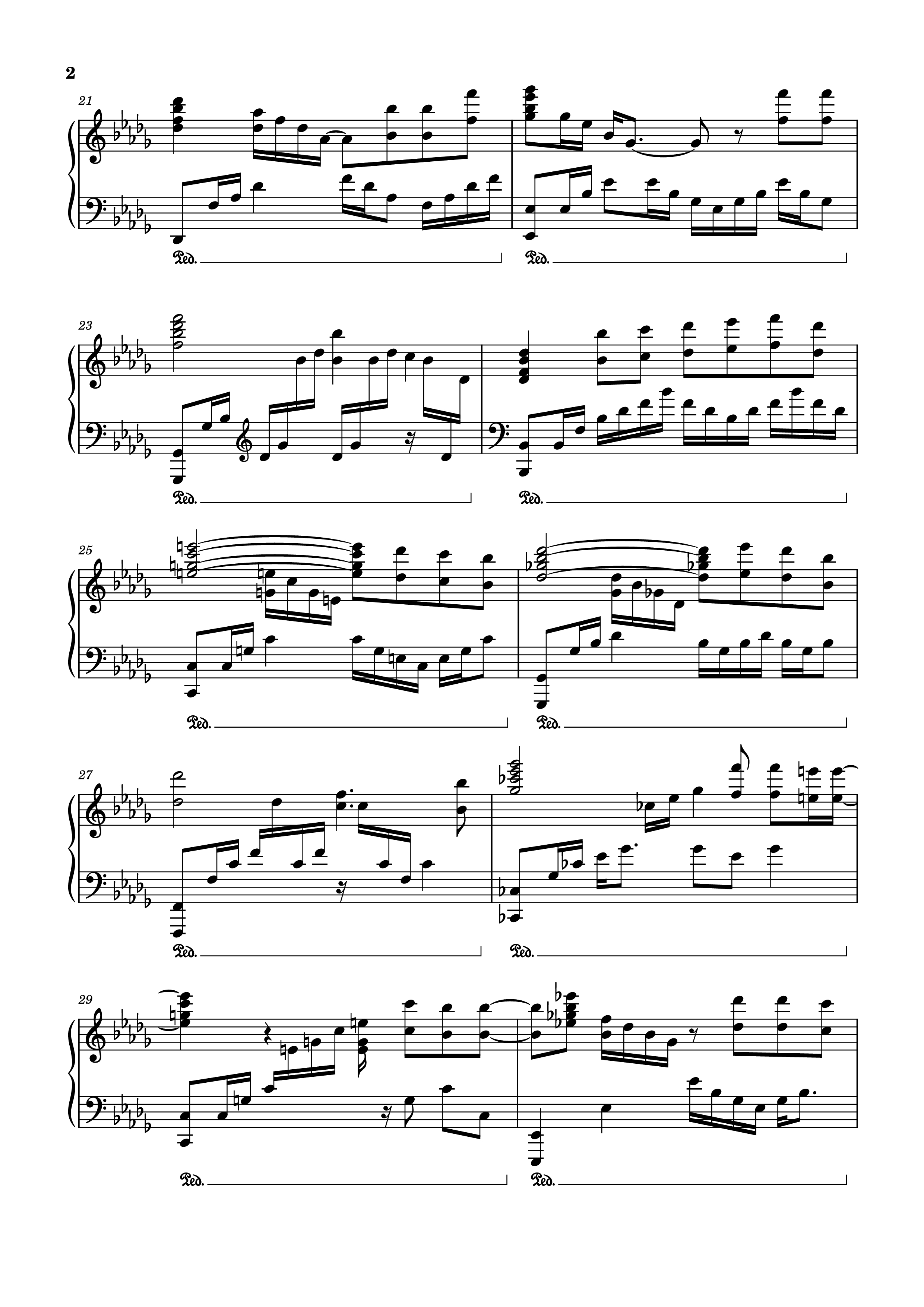 Trang 2 của Sheet nhạc PDF Piano bài hát Guns for Hire Piano - Composed by: Woodkid