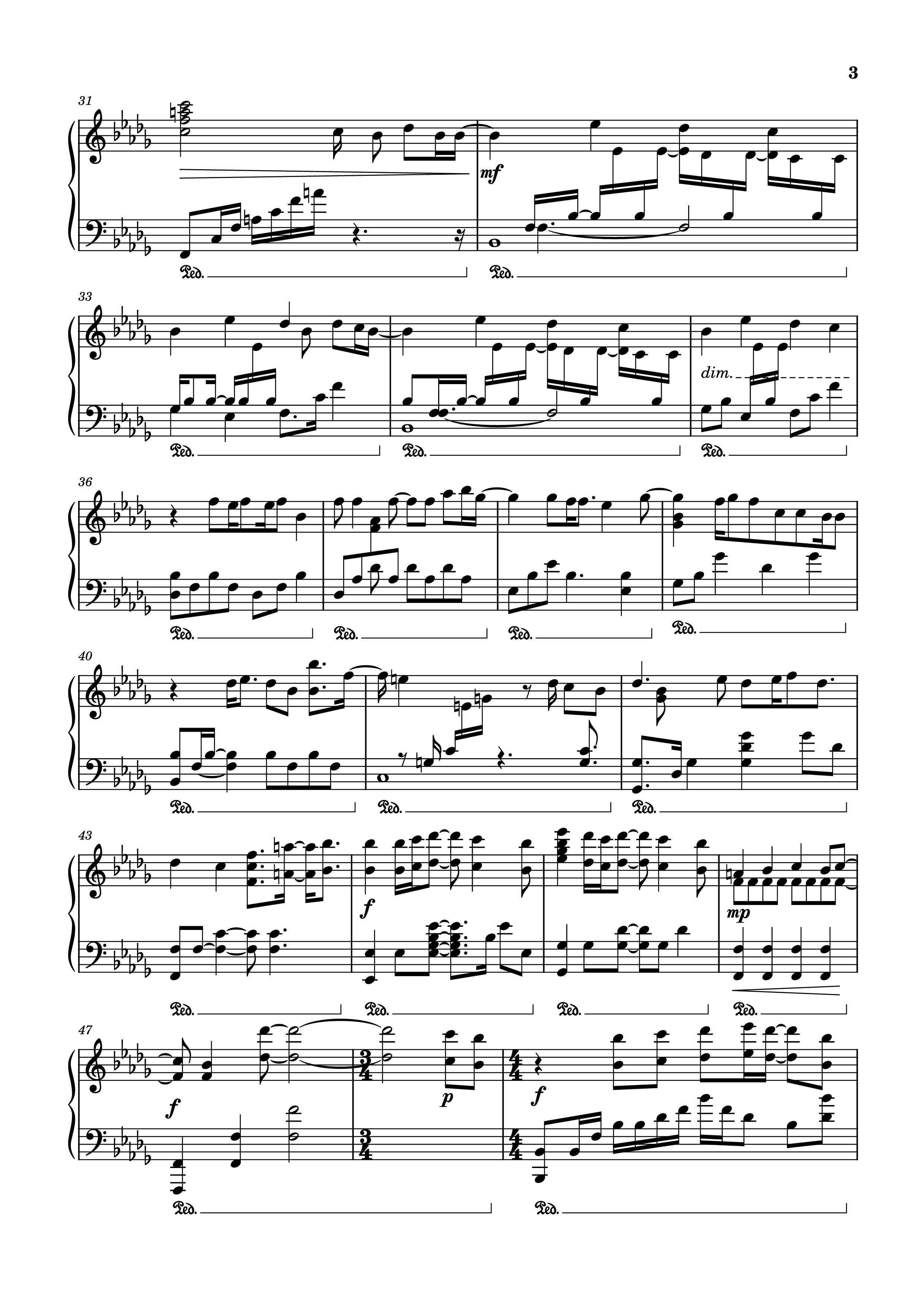 Trang 3 của Sheet nhạc PDF Piano bài hát Guns for Hire Piano - Composed by: Woodkid