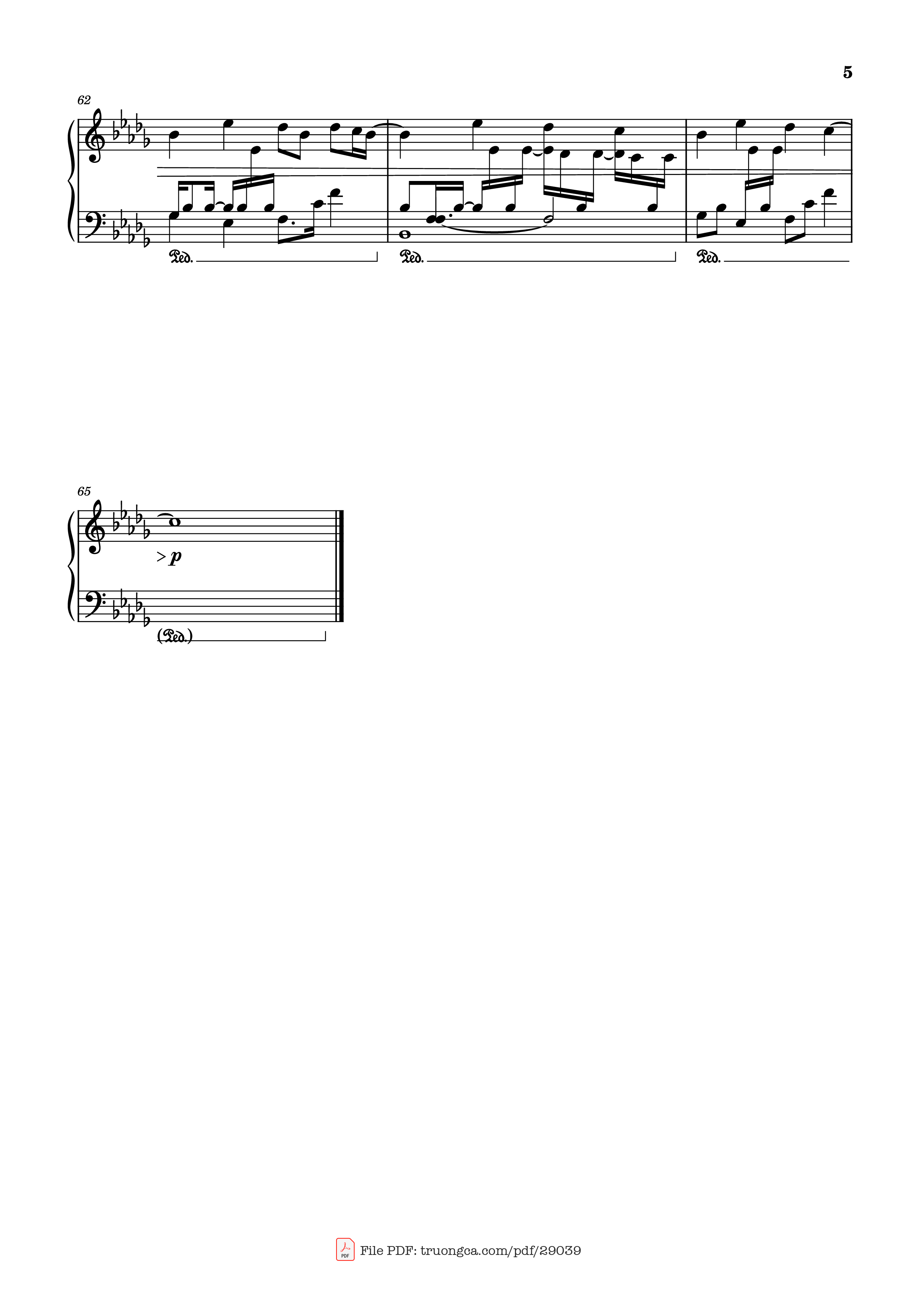 Trang 5 của Sheet nhạc PDF Piano bài hát Guns for Hire Piano - Composed by: Woodkid