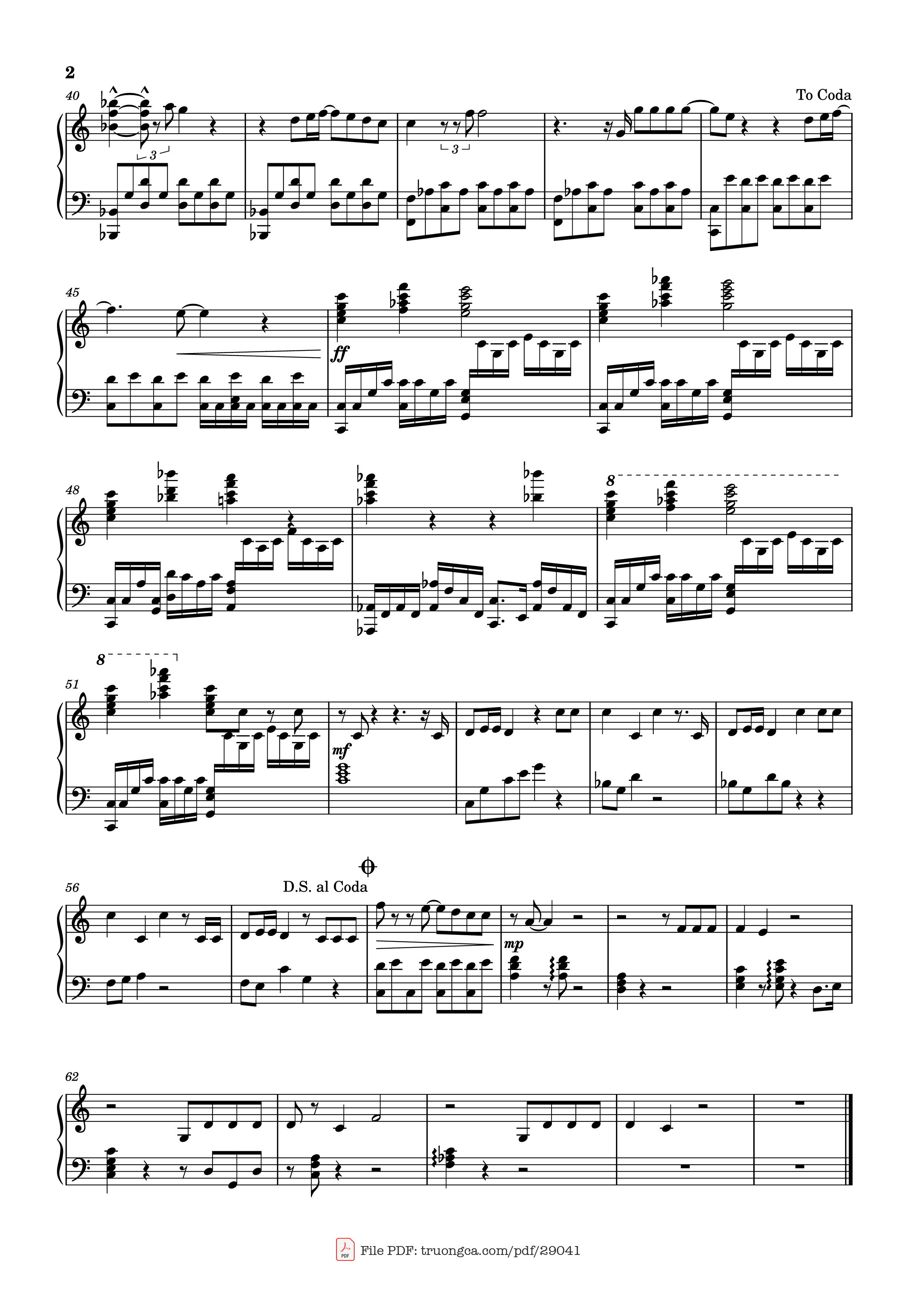 Trang 2 của Sheet nhạc PDF Piano bài hát Zhèyàng hěn hǎo / It‘s fine this way (Isha