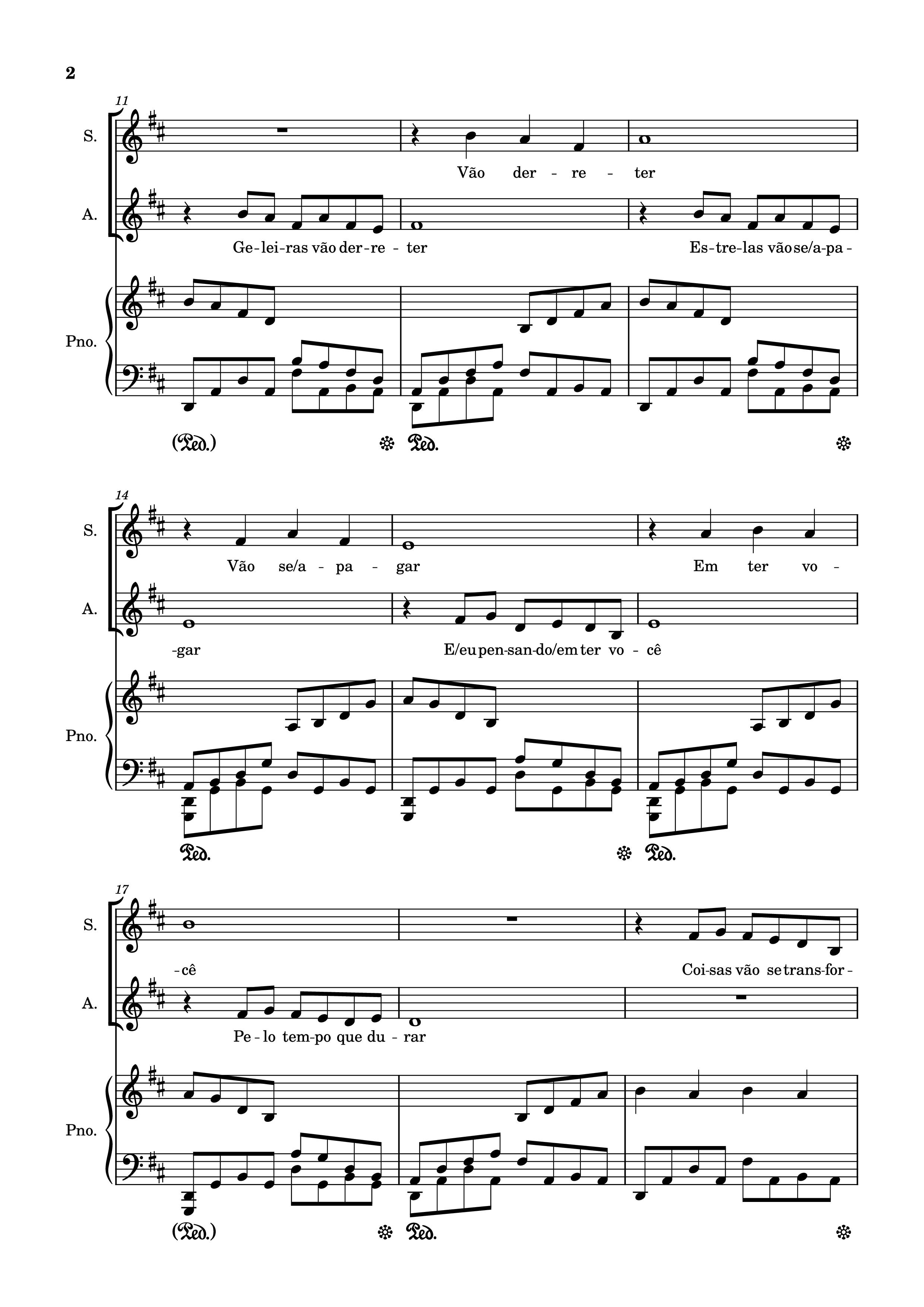Trang 2 của Sheet nhạc PDF Piano bài hát Pelo Tempo Que Durar Piano - Marisa Monte