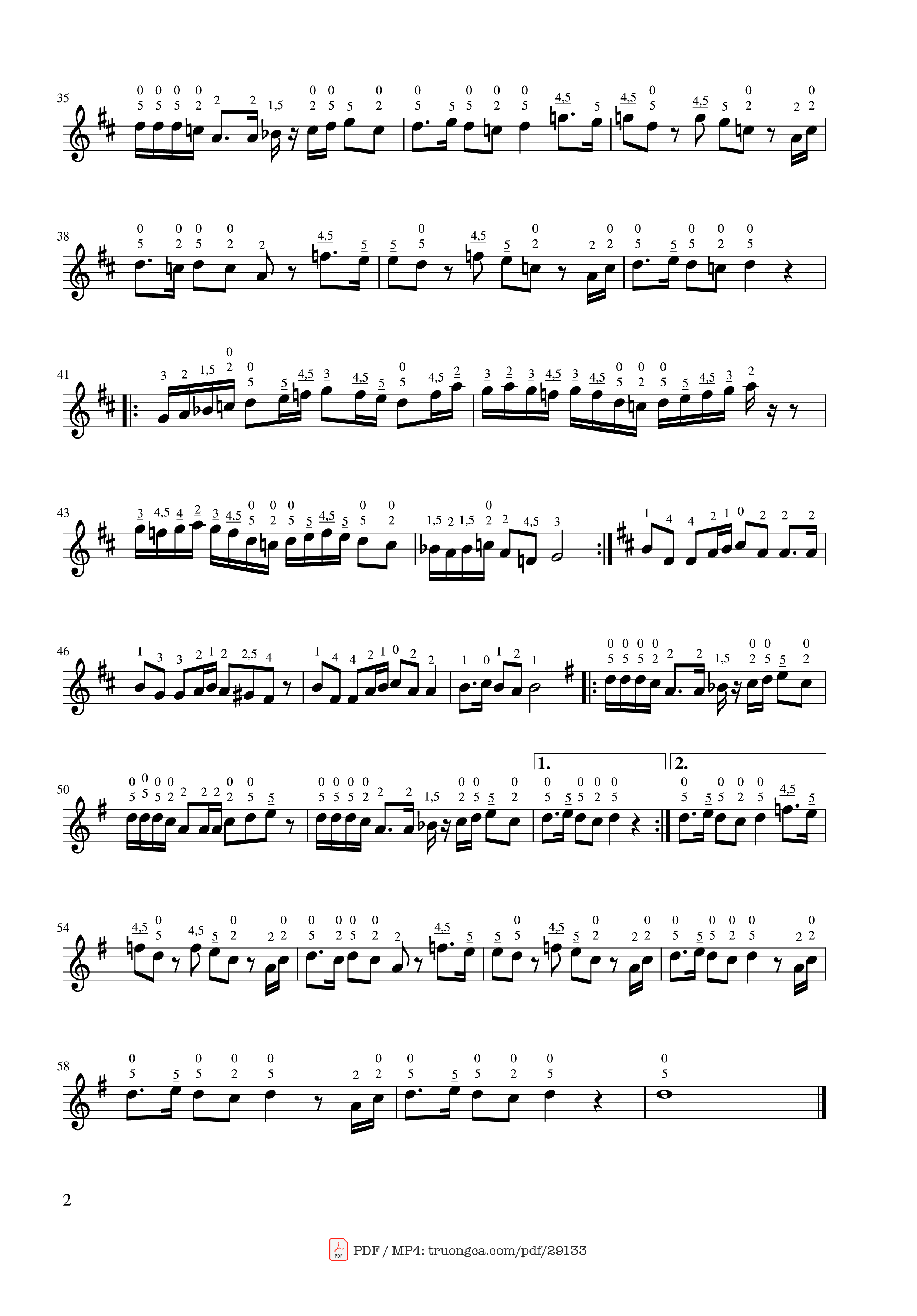 Trang 2 của Sheet nhạc PDF bài hát Tir na Nog - Celtic Woman