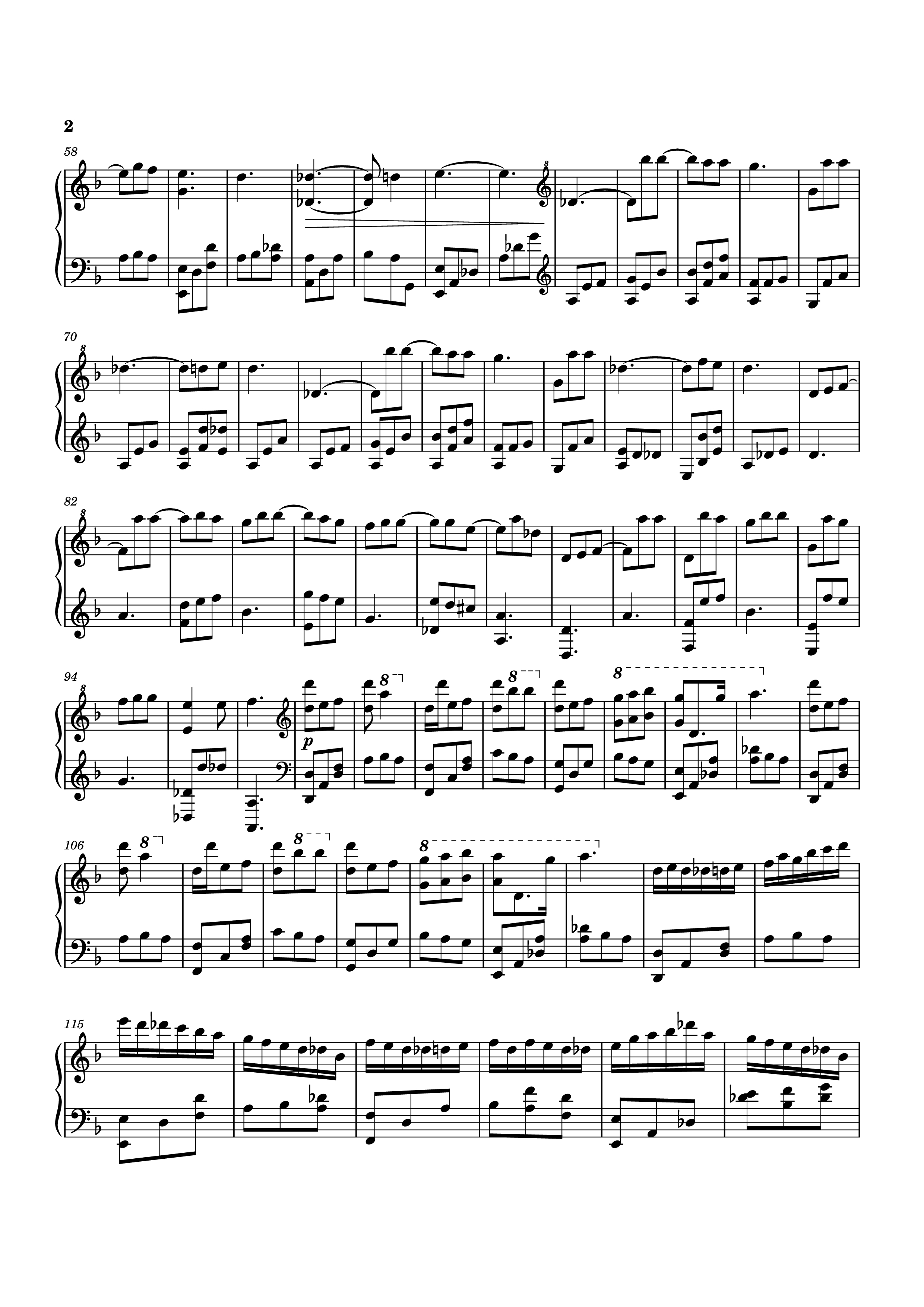 Trang 2 của Sheet nhạc PDF Piano bài hát Verso Piano - Composition: Lorien Testard