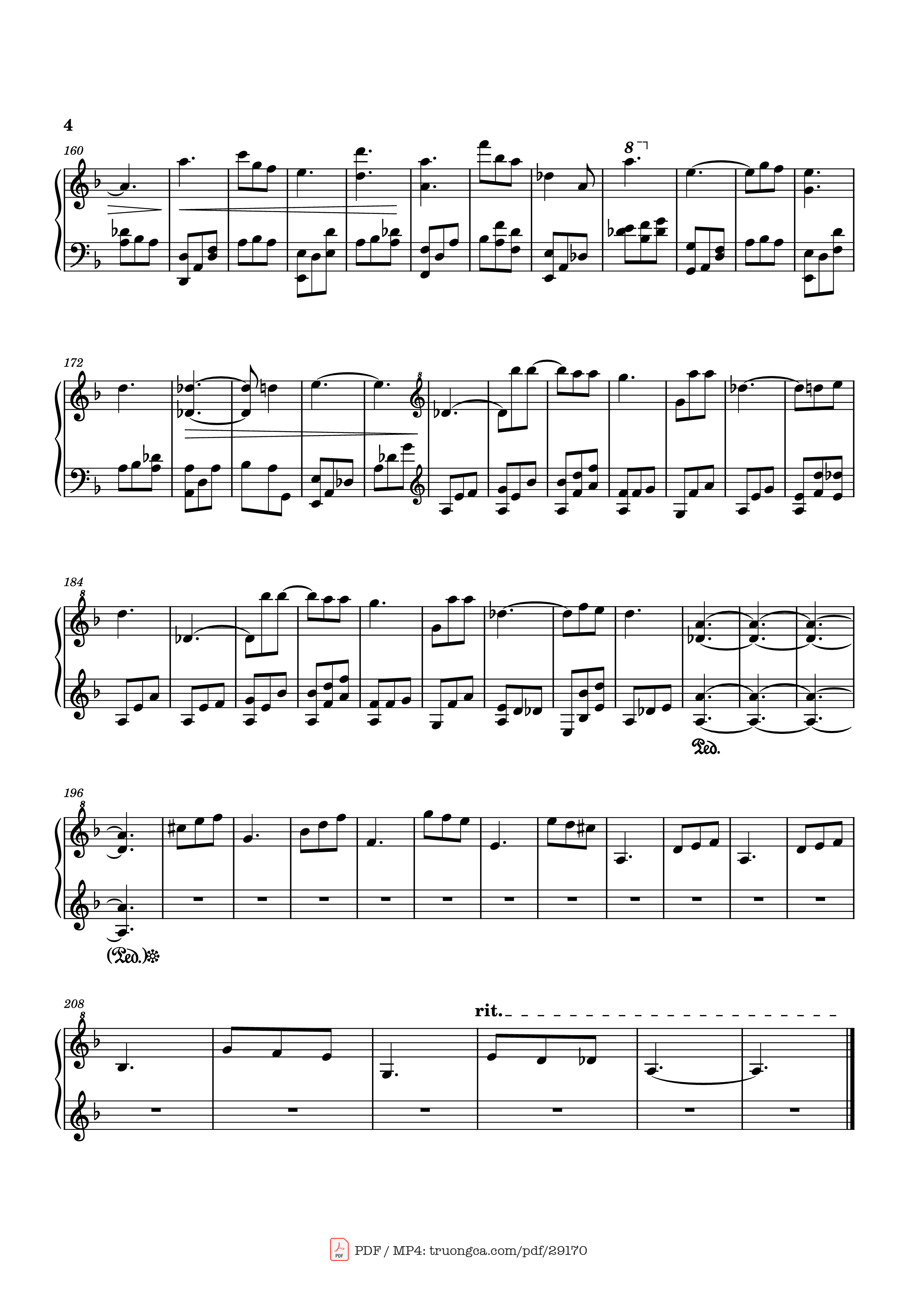 Trang 4 của Sheet nhạc PDF Piano bài hát Verso Piano - Composition: Lorien Testard