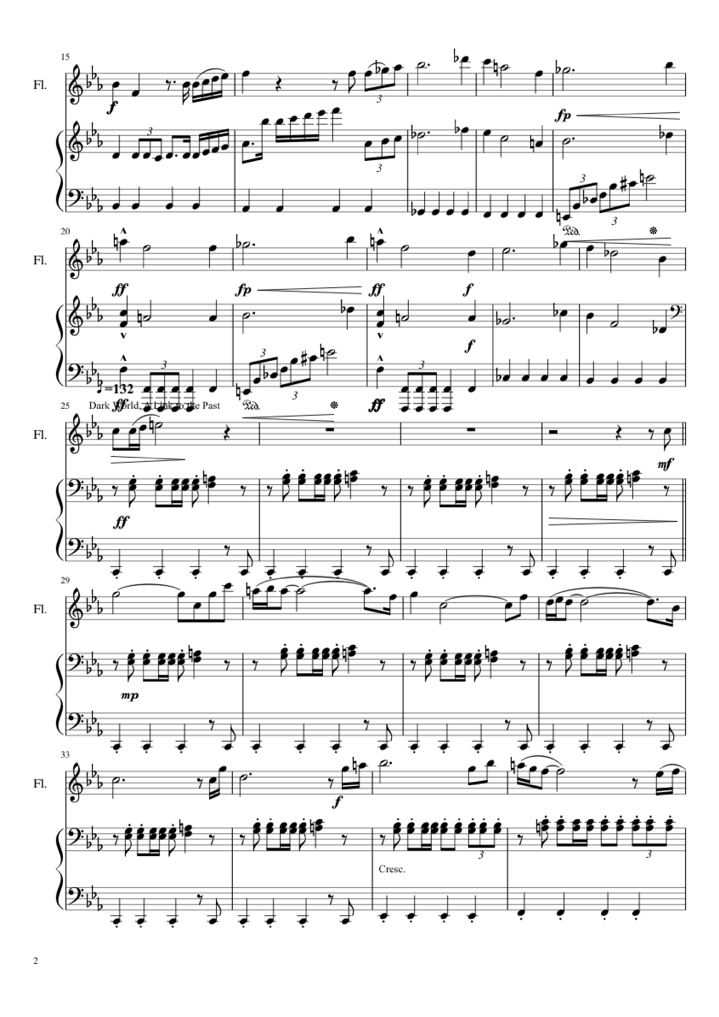 Trang 2 của Sheet nhạc PDF Piano bài hát Zelda Medley Piano - Undefined