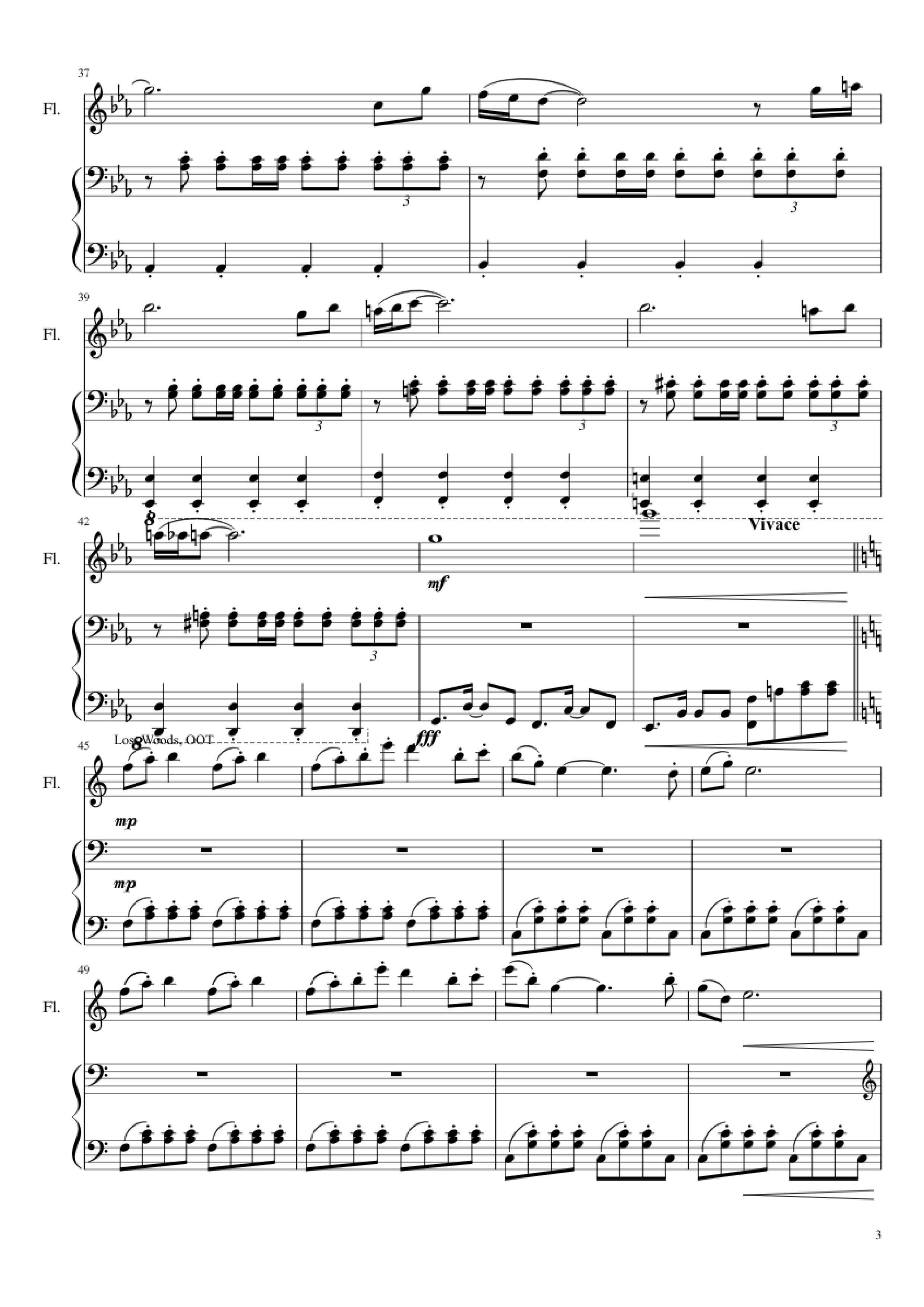 Trang 3 của Sheet nhạc PDF Piano bài hát Zelda Medley Piano - Undefined