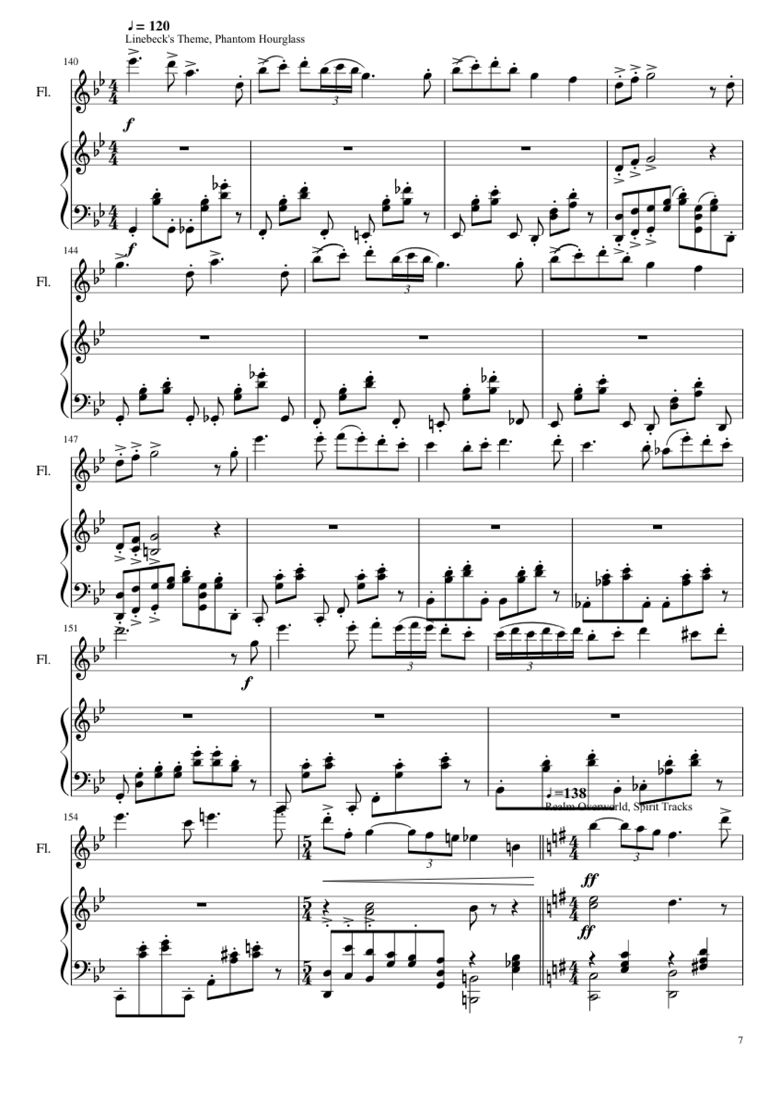 Trang 7 của Sheet nhạc PDF Piano bài hát Zelda Medley Piano - Undefined