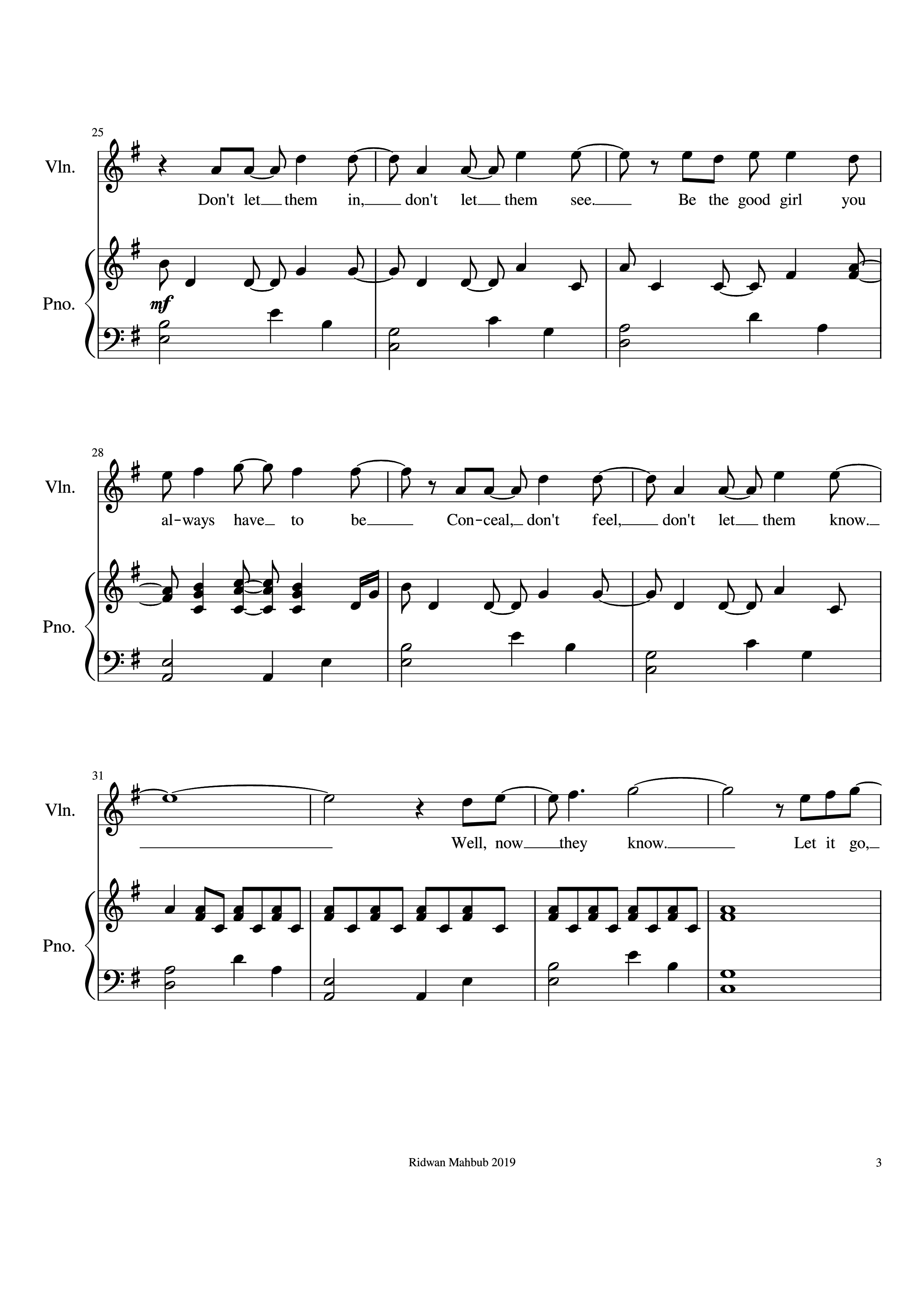 Trang 3 của Sheet nhạc PDF Piano bài hát Let It Go Piano - Bobby Lopez