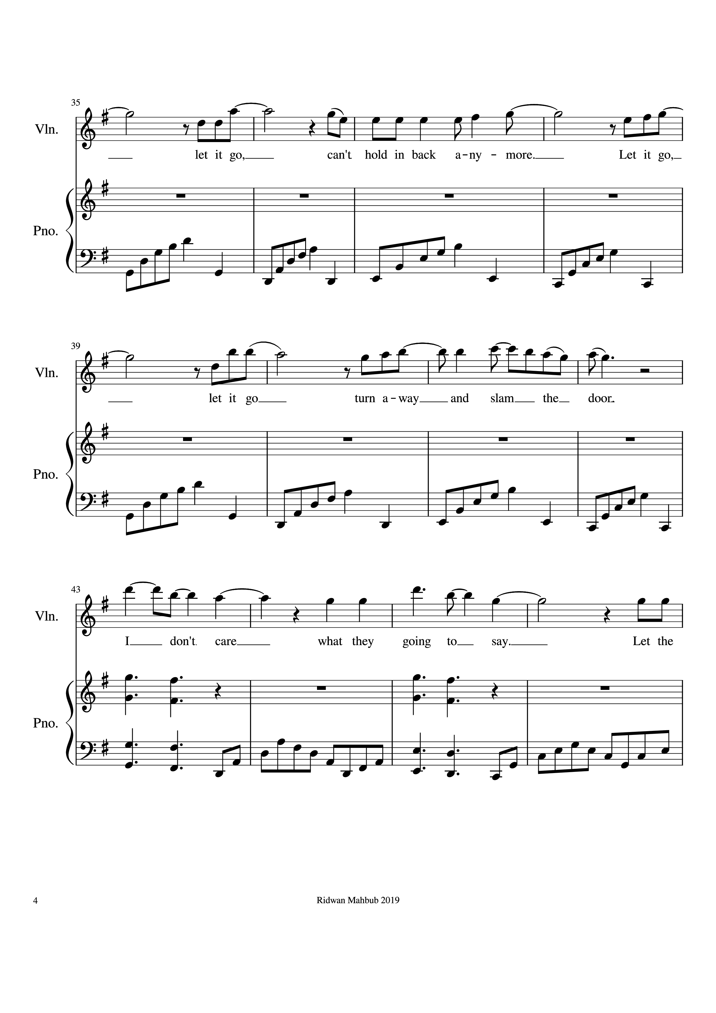 Trang 4 của Sheet nhạc PDF Piano bài hát Let It Go Piano - Bobby Lopez