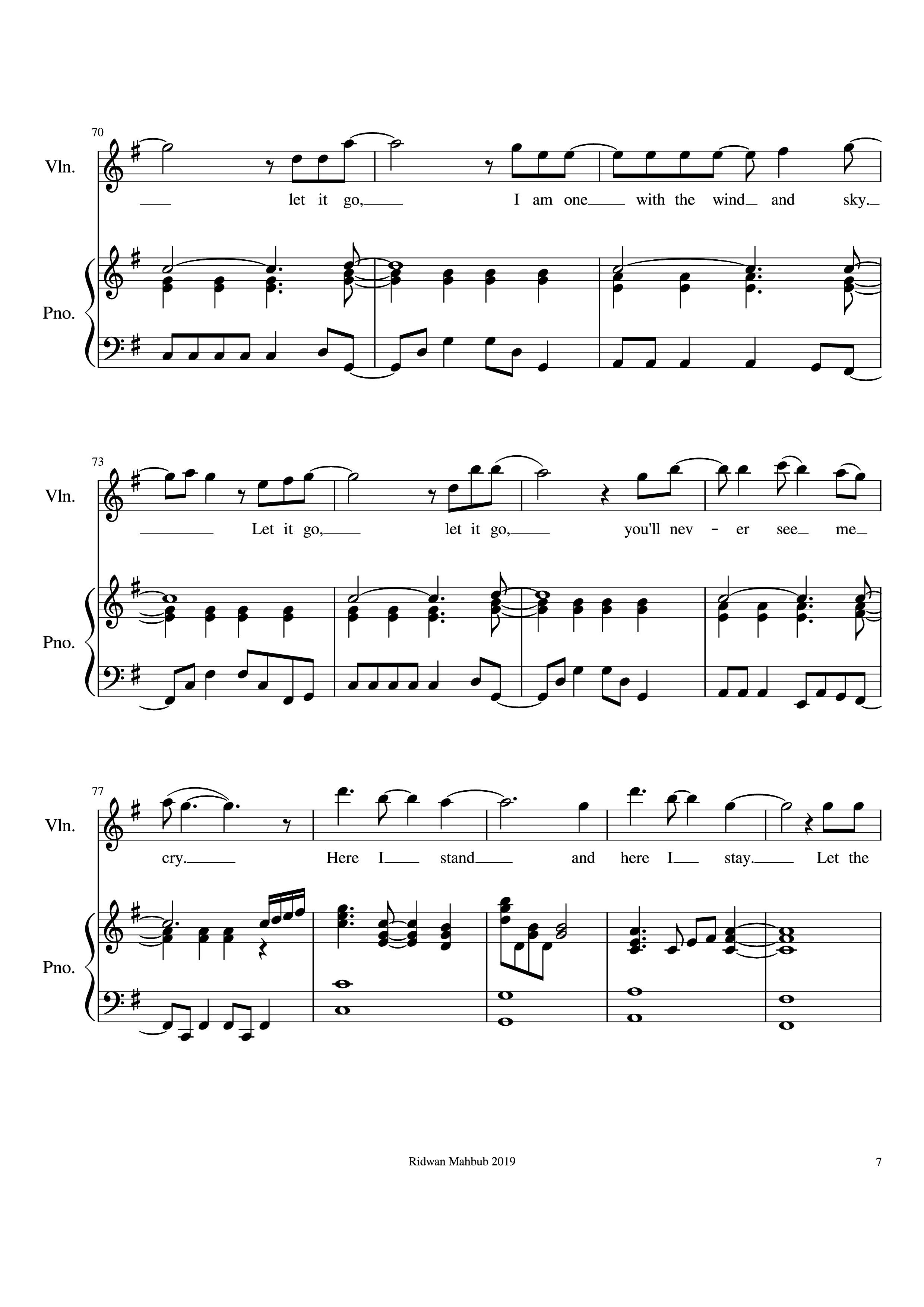 Trang 7 của Sheet nhạc PDF Piano bài hát Let It Go Piano - Bobby Lopez
