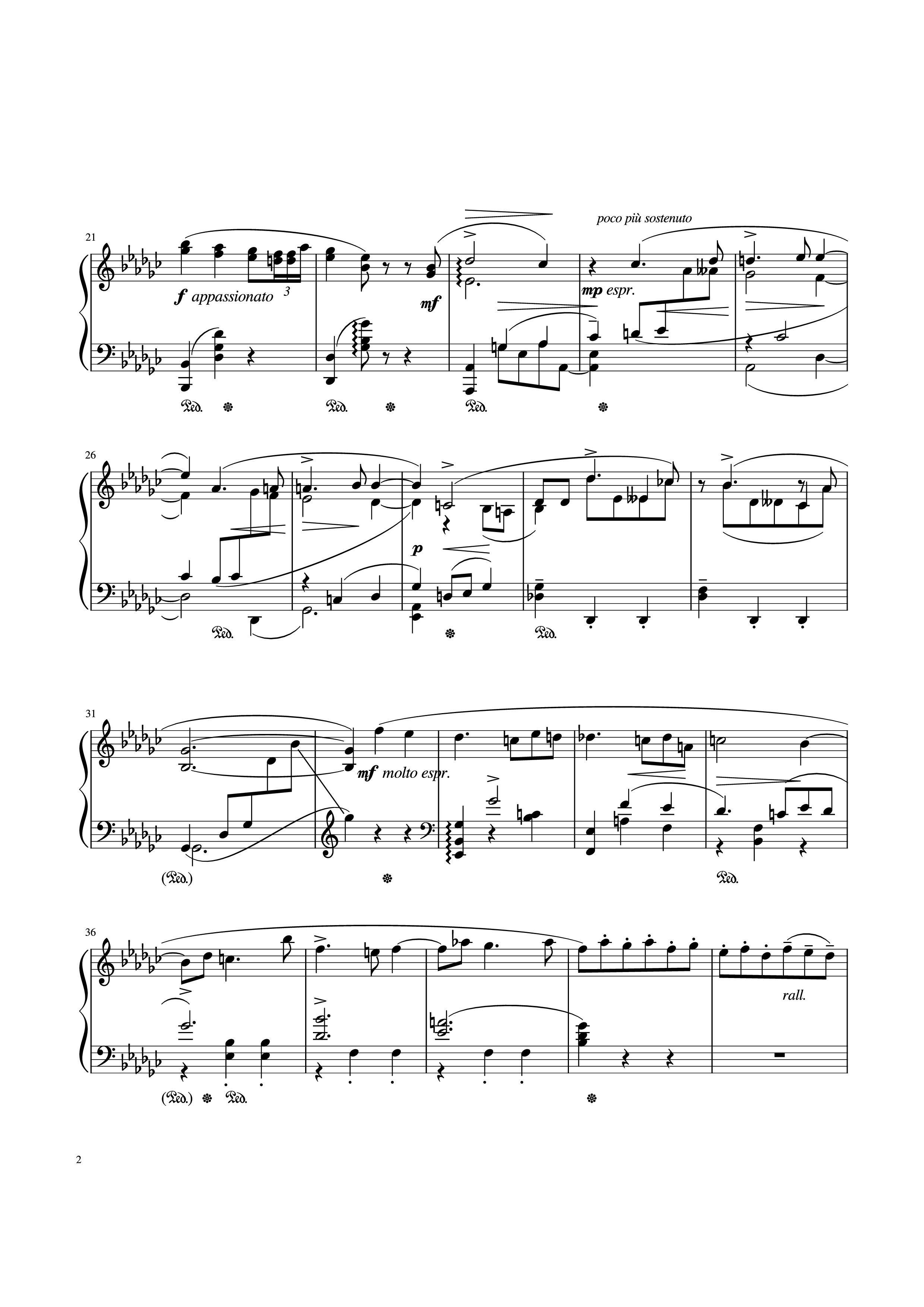 Trang 2 của Sheet nhạc PDF bài hát Old Vienna Piano - Leopold Godowsky