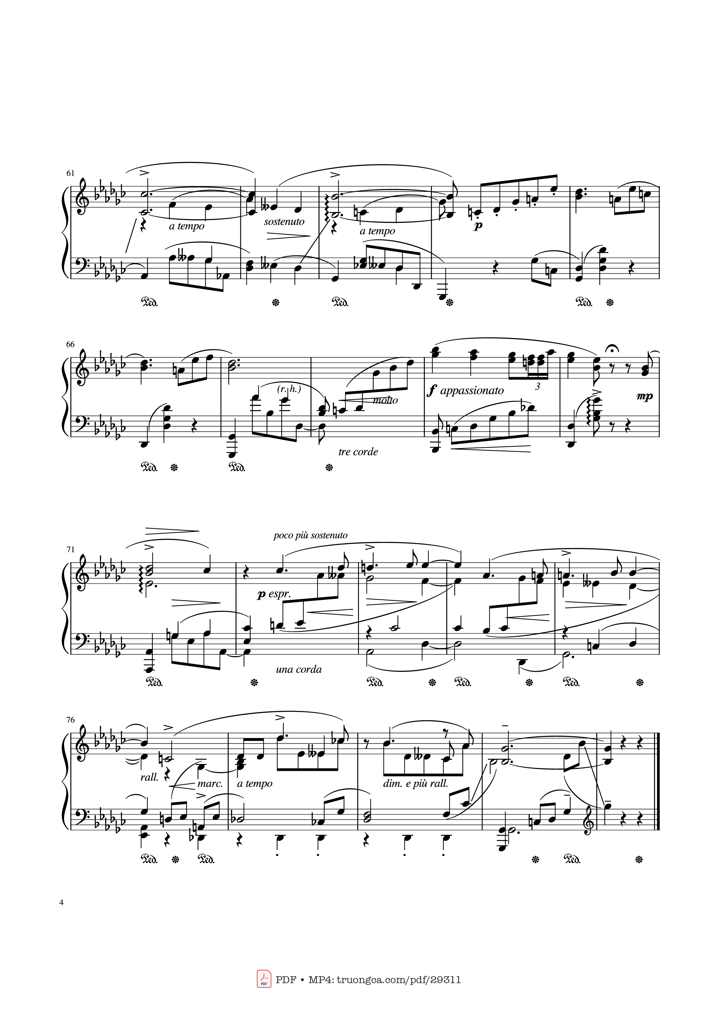 Trang 4 của Sheet nhạc PDF bài hát Old Vienna Piano - Leopold Godowsky