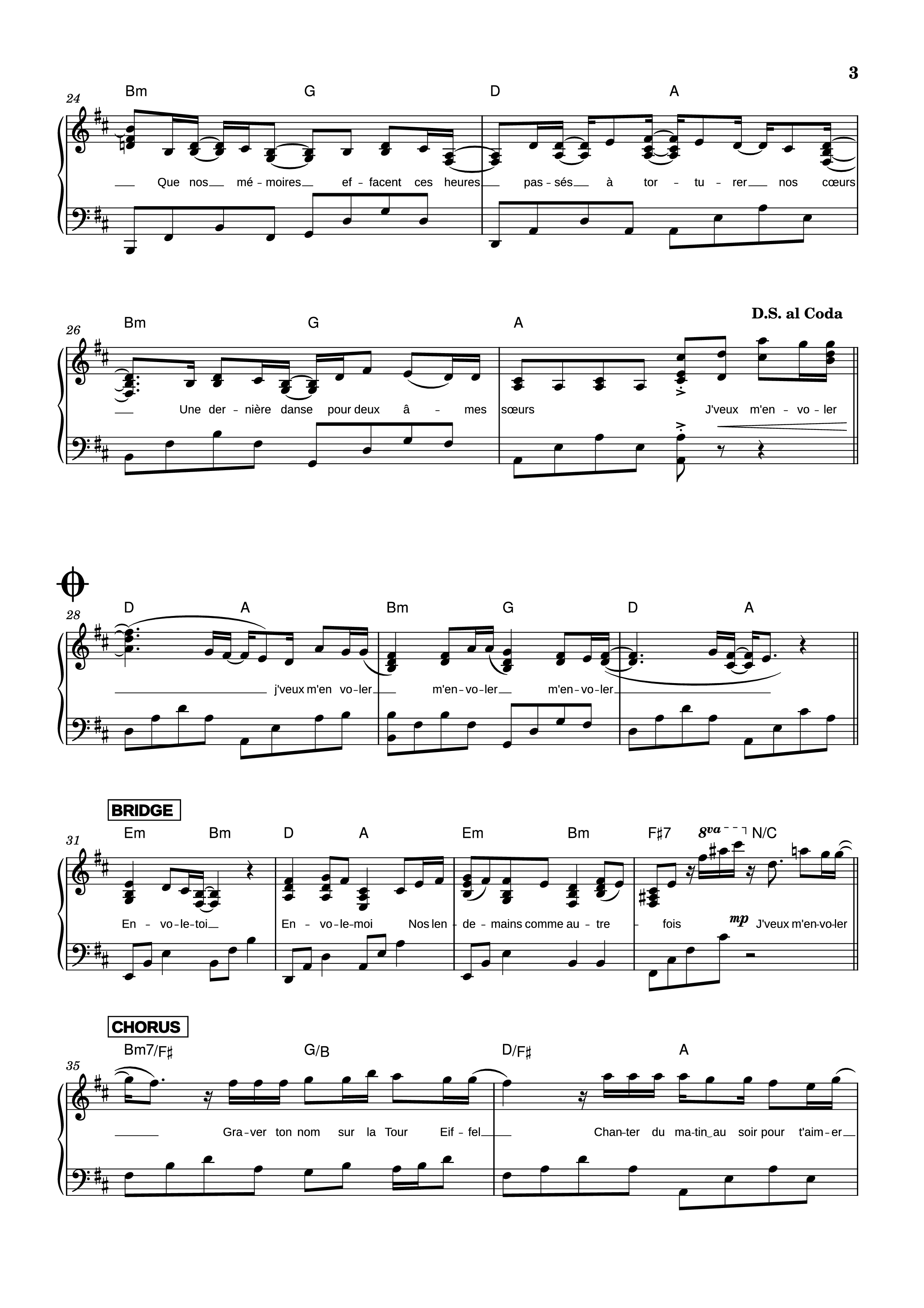 Trang 3 của Sheet nhạc PDF Piano bài hát M