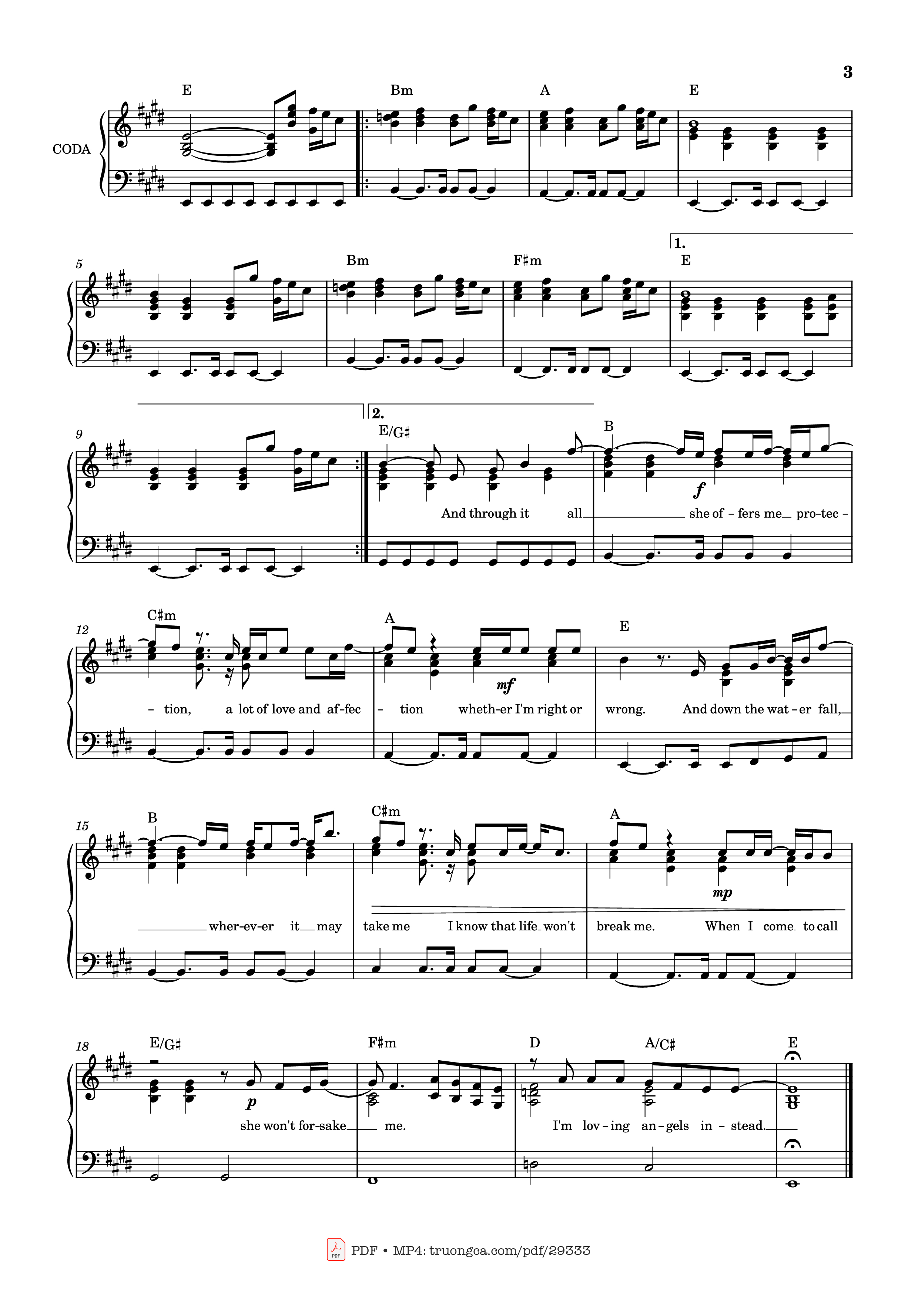 Trang 3 của Sheet nhạc PDF Piano bài hát Angels Piano - Undefined