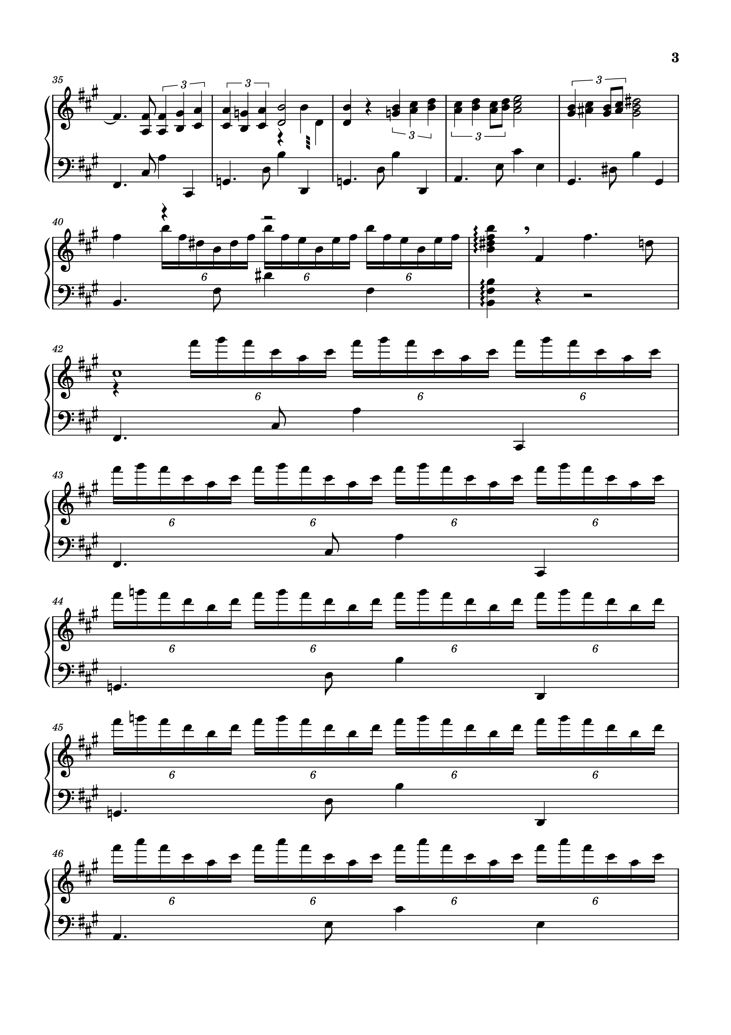 Trang 3 của Sheet nhạc PDF Piano bài hát Lady Grinning Soul Piano - Words & Music by David Bowie