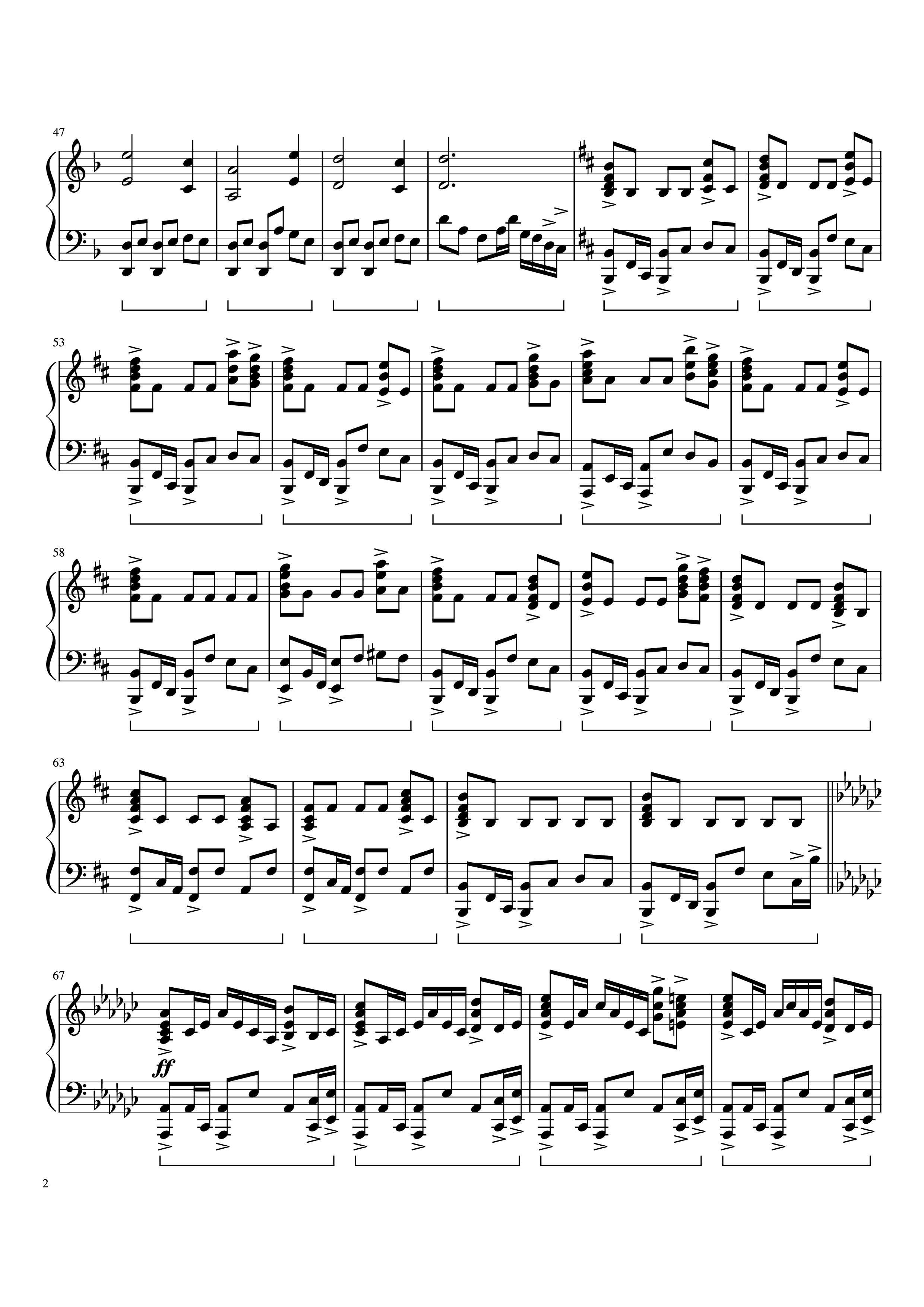 Trang 2 của Sheet nhạc PDF Piano bài hát Davy Jones Theme Piano - Undefined