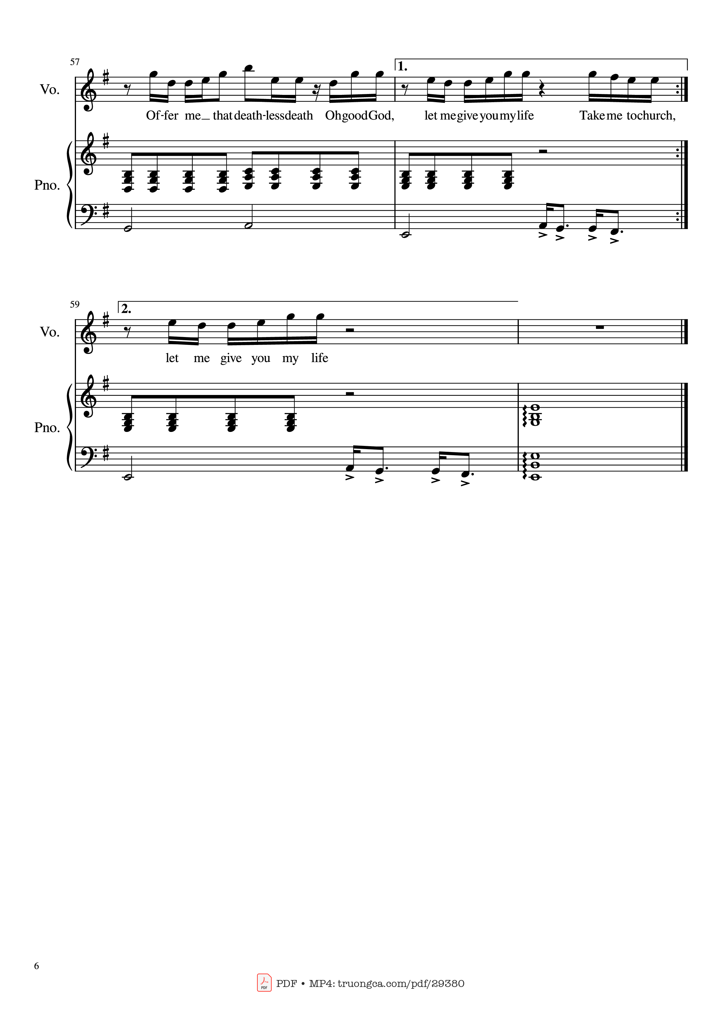 Trang 6 của Sheet nhạc PDF Piano bài hát Take Me To Church Piano - Hozier