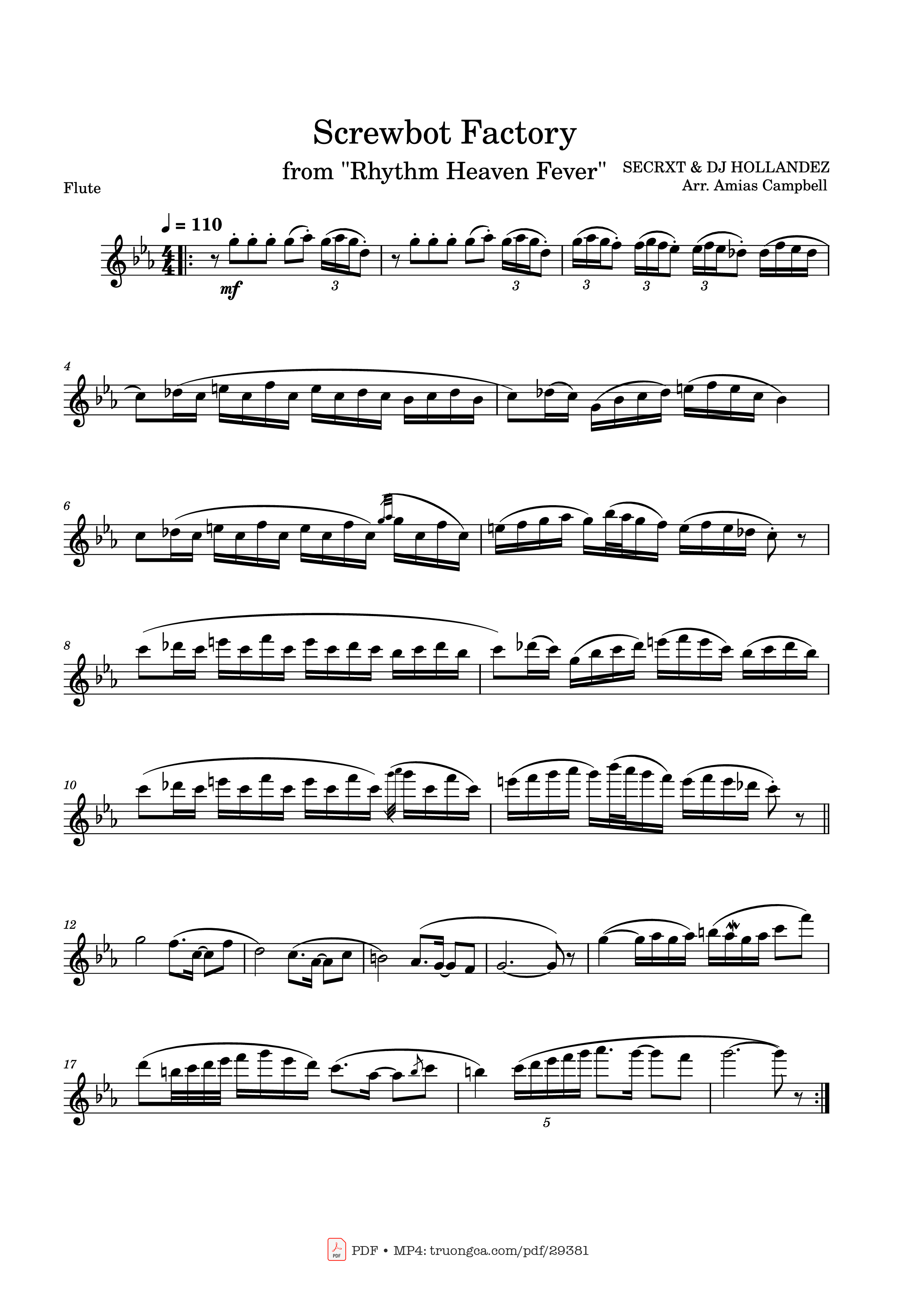 Sheet nhạc PDF bài Screwbot Factory
