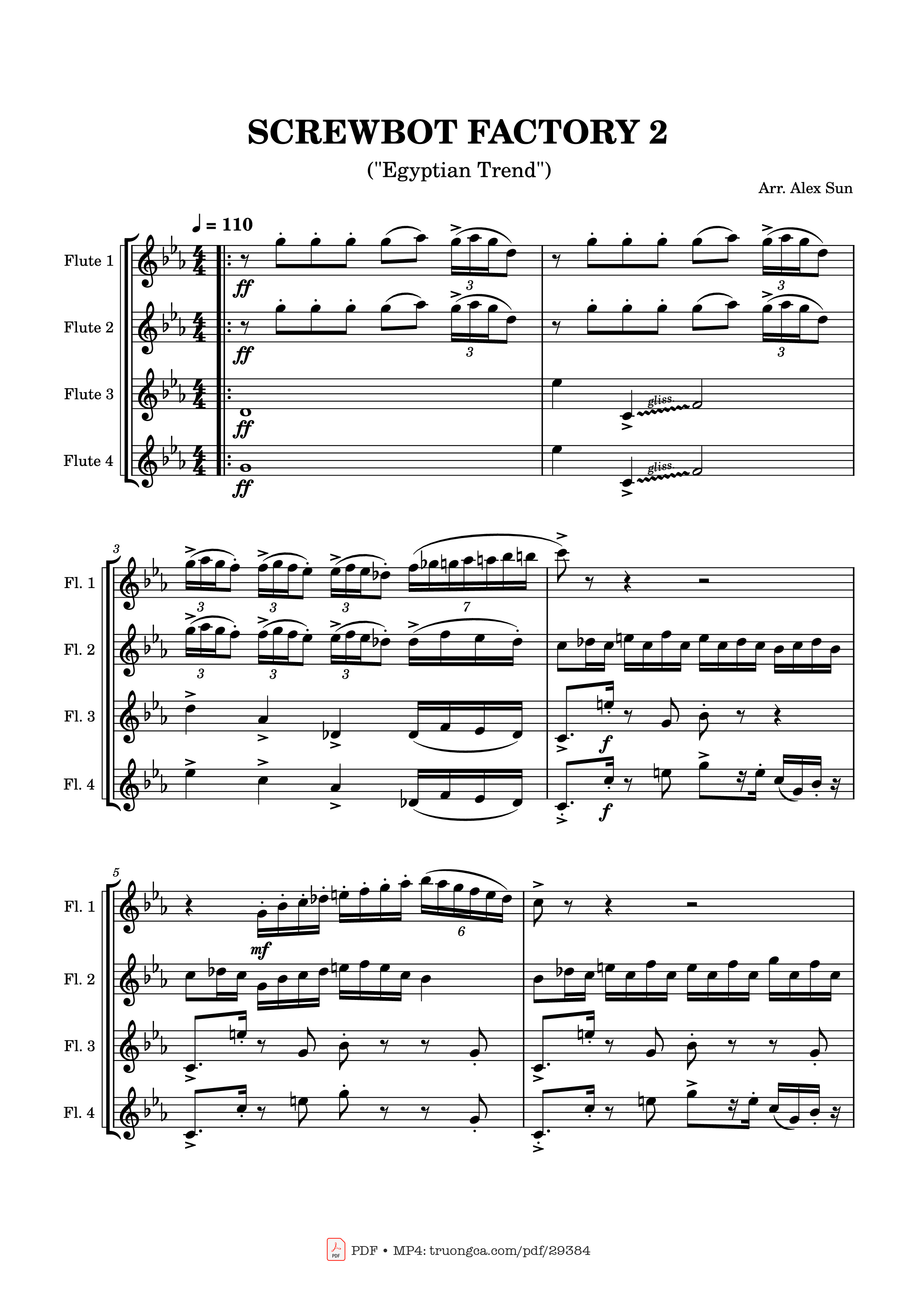 Sheet nhạc PDF bài SCREWBOT FACTORY 2