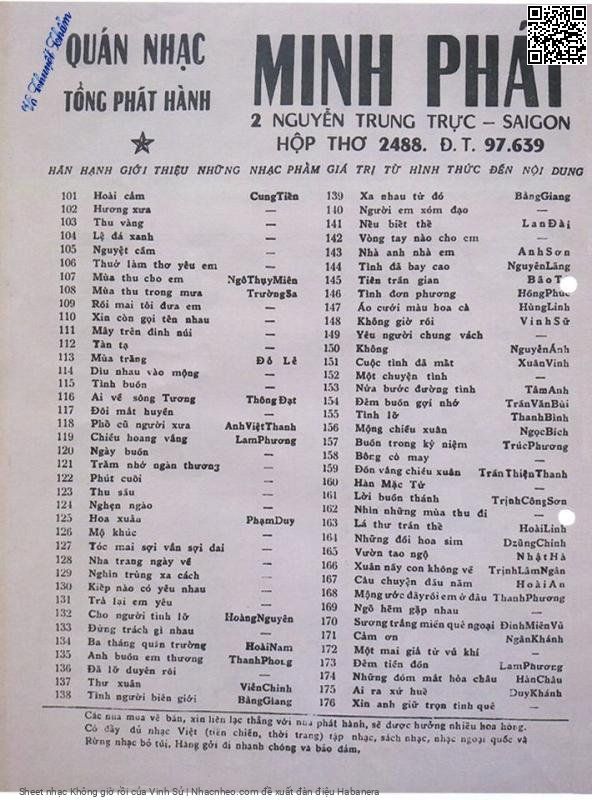 Trang 4 của Sheet nhạc PDF bài hát Không giờ rồi - Vinh Sử, 1. Không giờ  rồi em ngủ đi  thôi. Hơi đâu mà  lo lắng em  ơi.... Thà nghèo mà biết mến thương  nhau