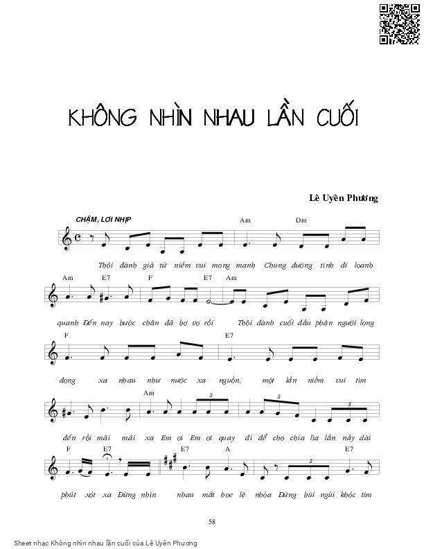 Không nhìn nhau lần cuối