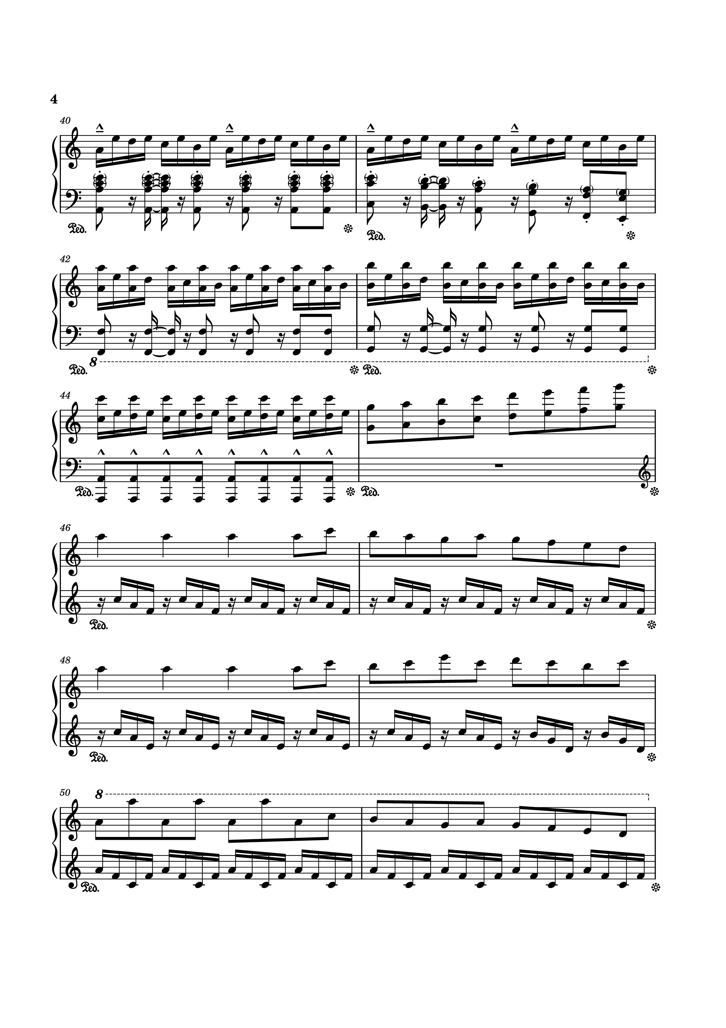 Trang 4 của Sheet nhạc PDF Piano bài hát Rush Of Life Piano - Composed by Tony Ann