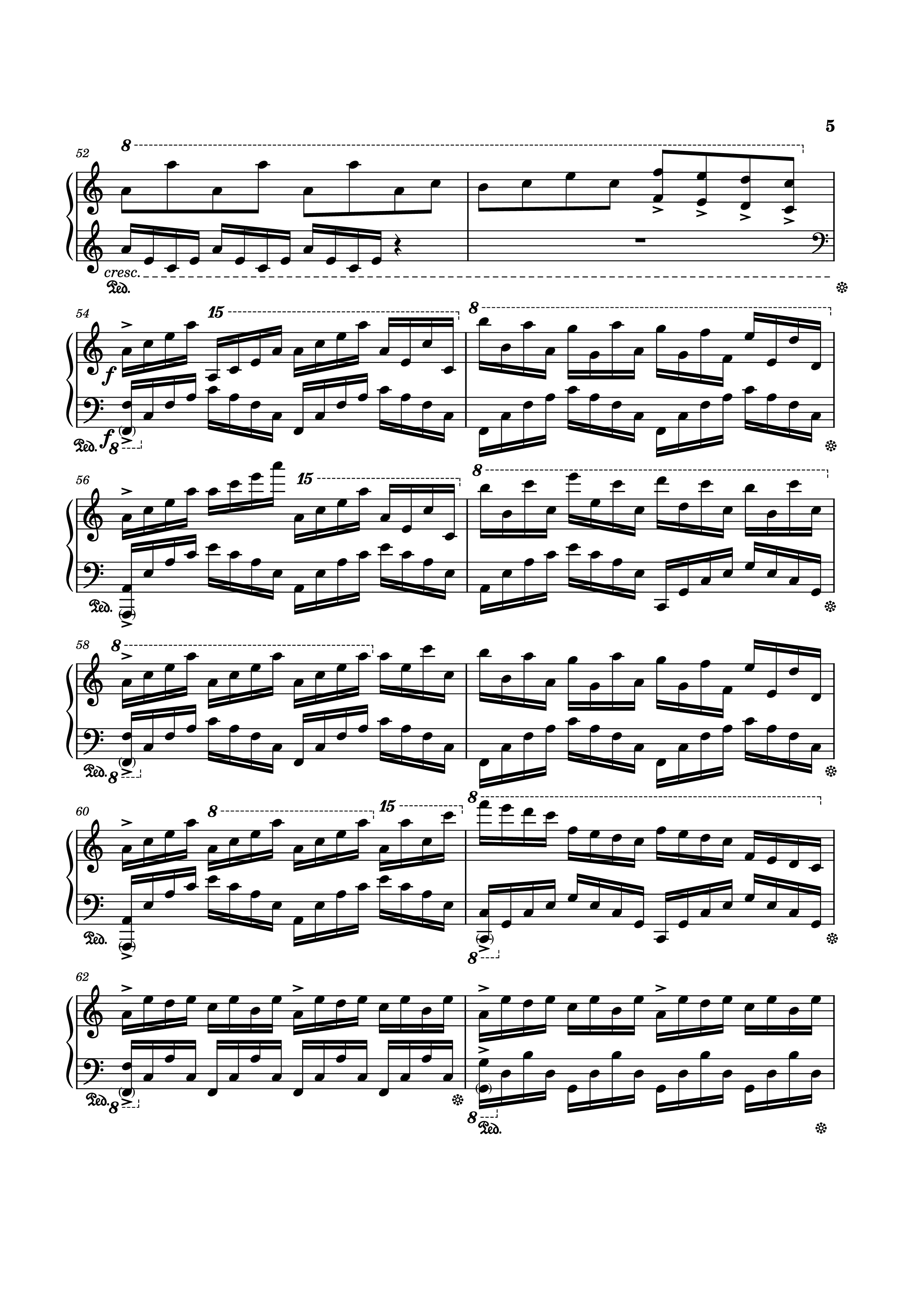 Trang 5 của Sheet nhạc PDF Piano bài hát Rush Of Life Piano - Composed by Tony Ann