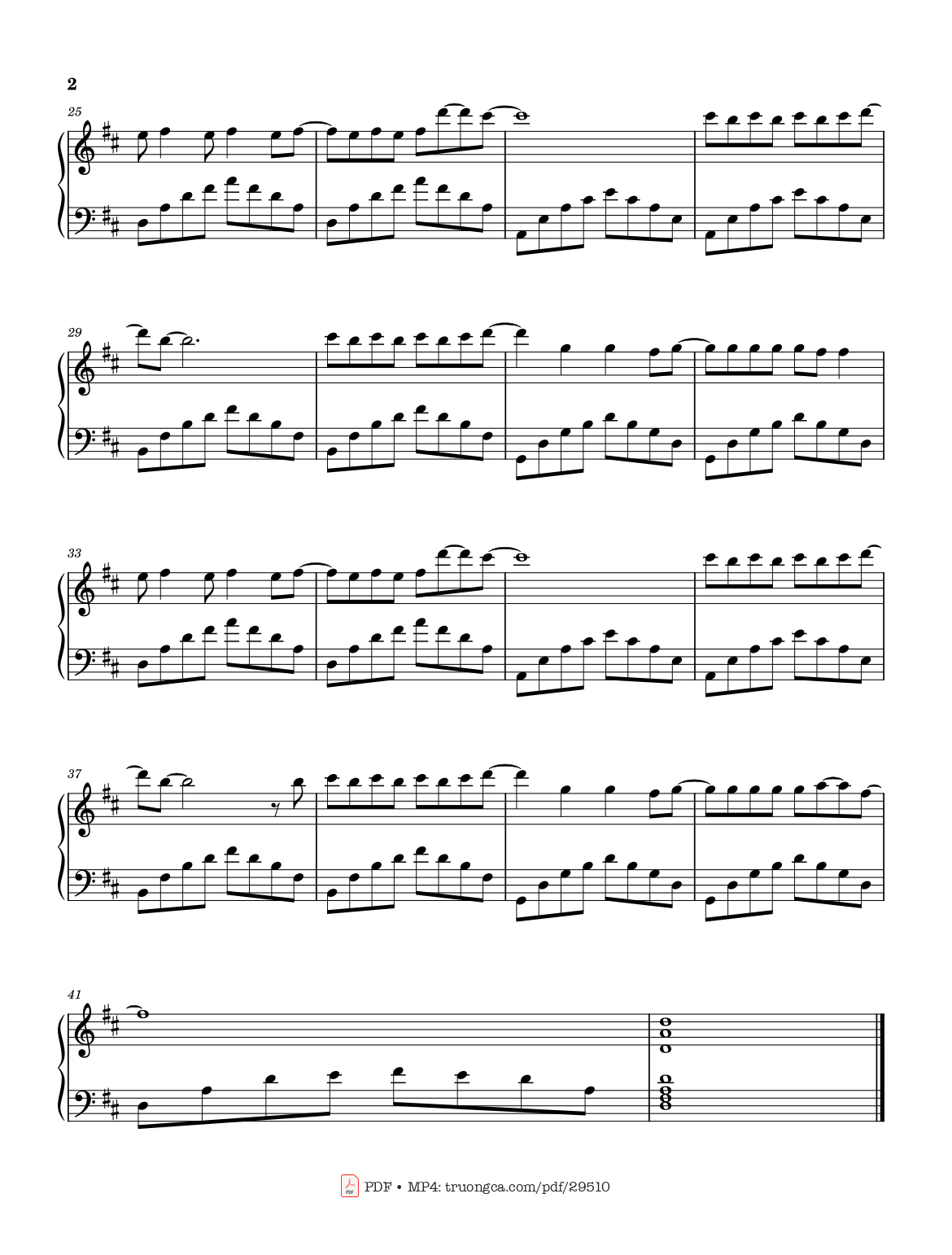 Trang 2 của Sheet nhạc PDF bài hát Là Anh Piano - Mộng Nhiên