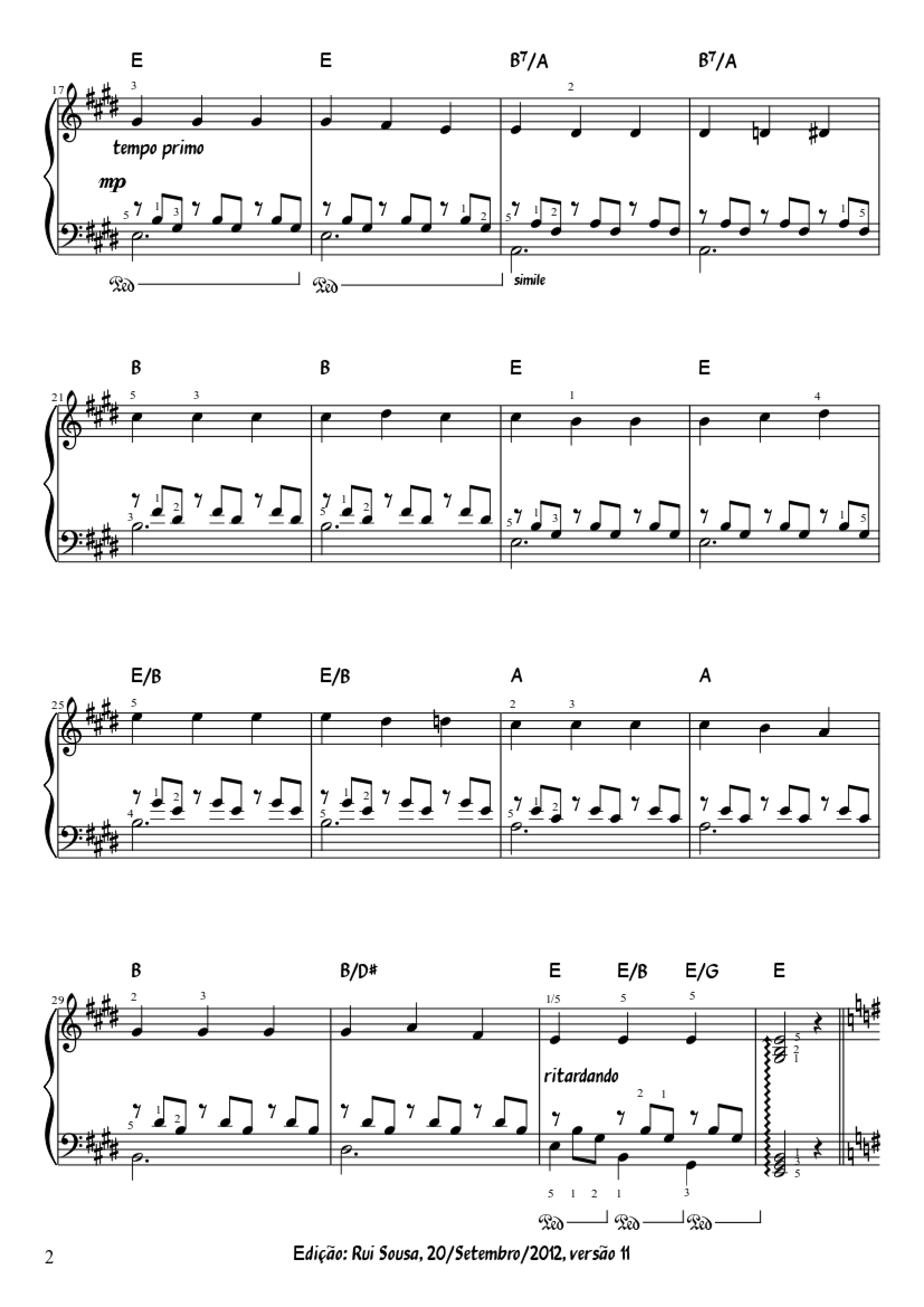 Trang 2 của Sheet nhạc PDF Piano bài hát Spanish Romance Piano - Spanish Romance
