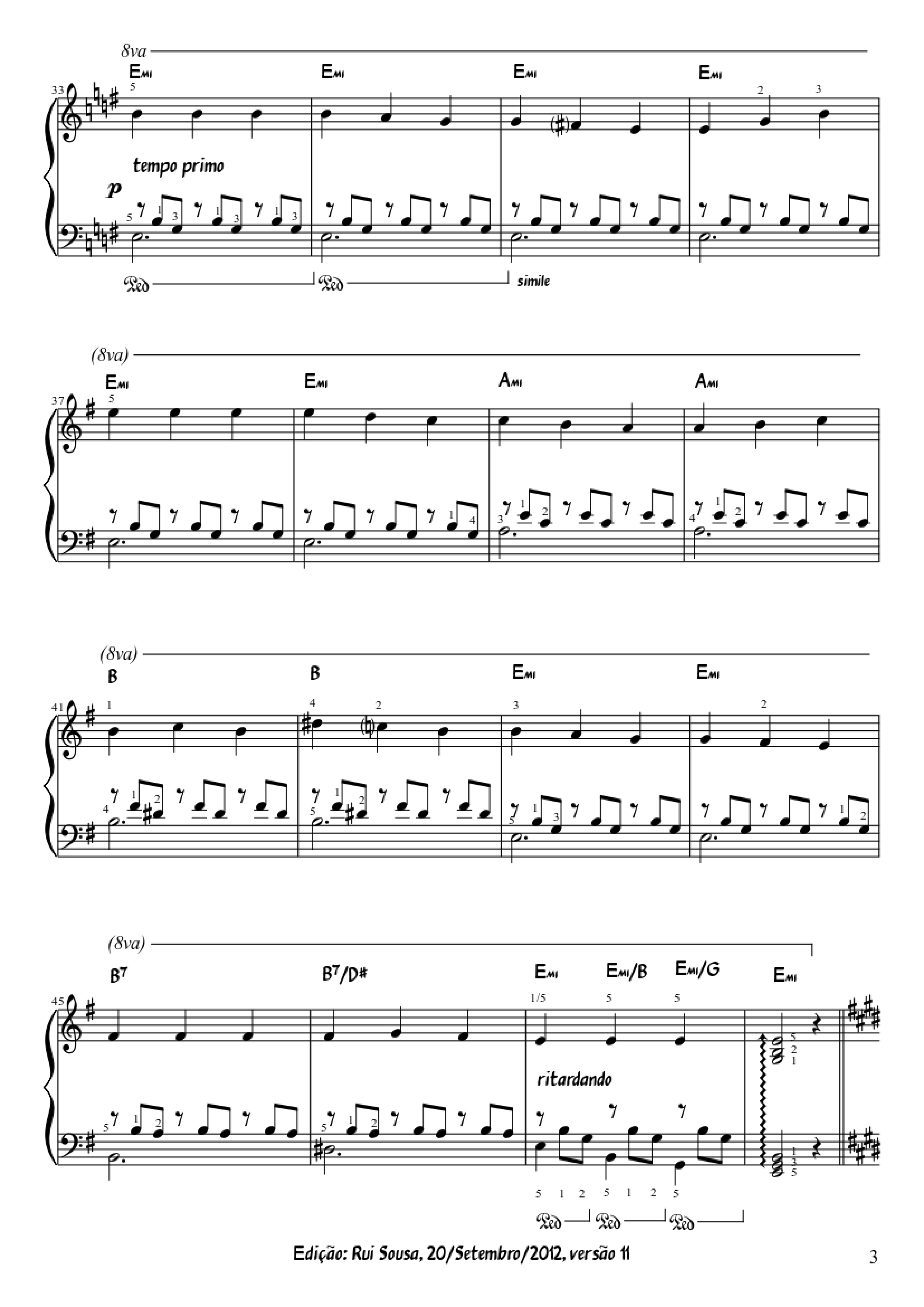 Trang 3 của Sheet nhạc PDF Piano bài hát Spanish Romance Piano - Spanish Romance