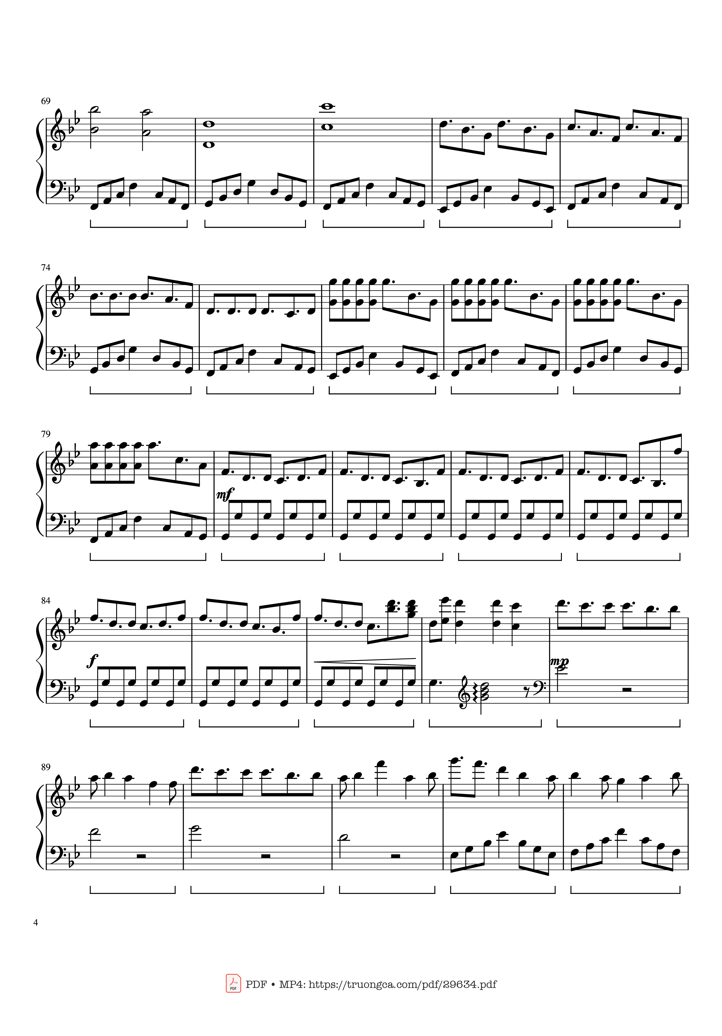 Trang 4 của Sheet nhạc PDF Piano bài hát Unravel Piano - Composed by TK Arranged by Roger Nguyen Edited by Max Tan