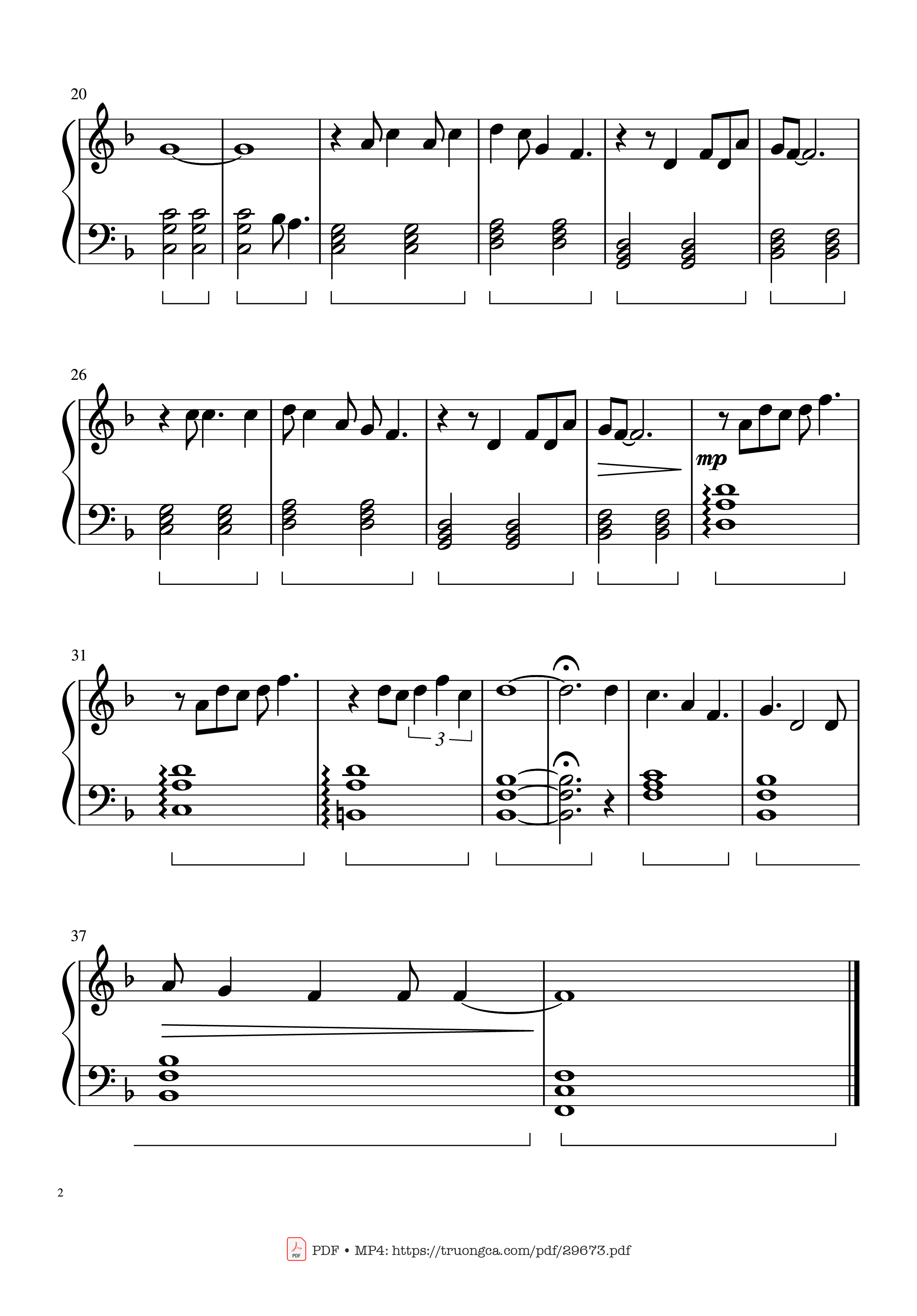 Trang 2 của Sheet nhạc PDF Piano bài hát Your Song Piano Easy - Elton John